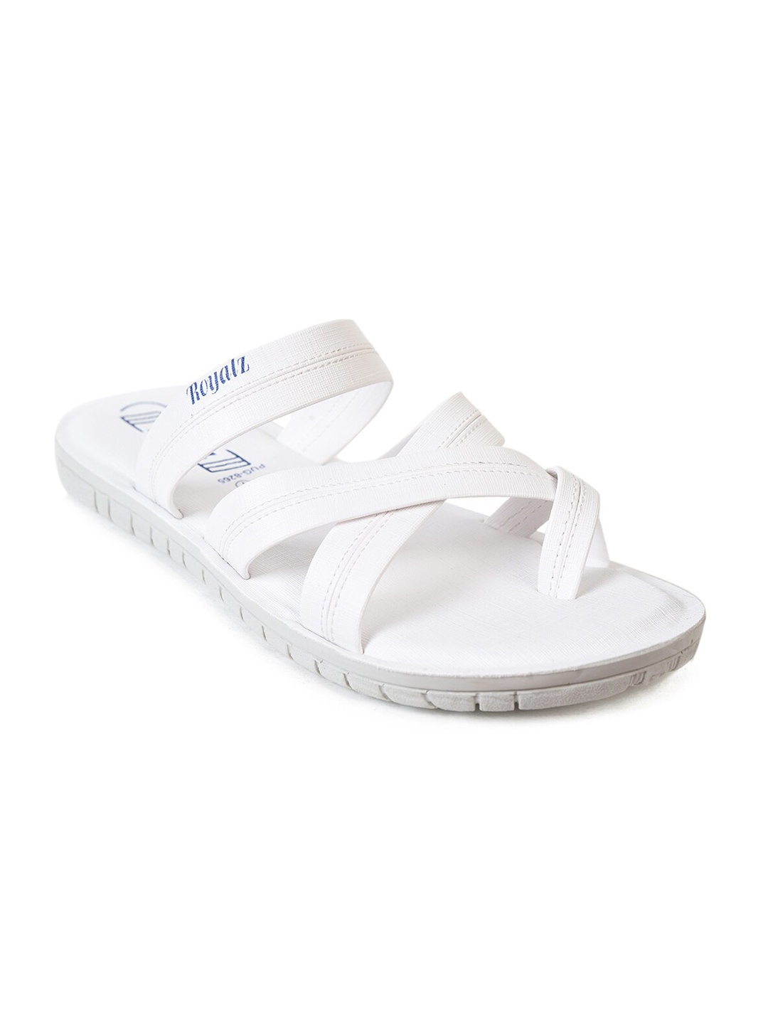 

Ajanta Men Open One Toe Comfort Sandals, White