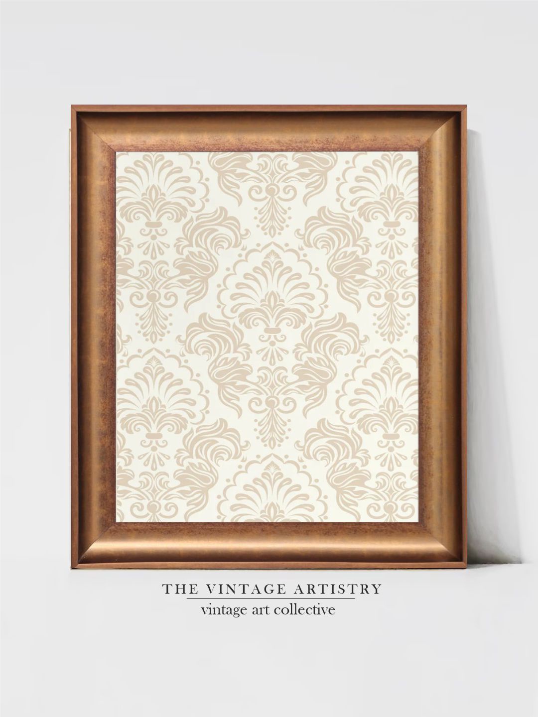 

THE VINTAGE ARTISTRY Brown Vintage Textile Painting Wall Art