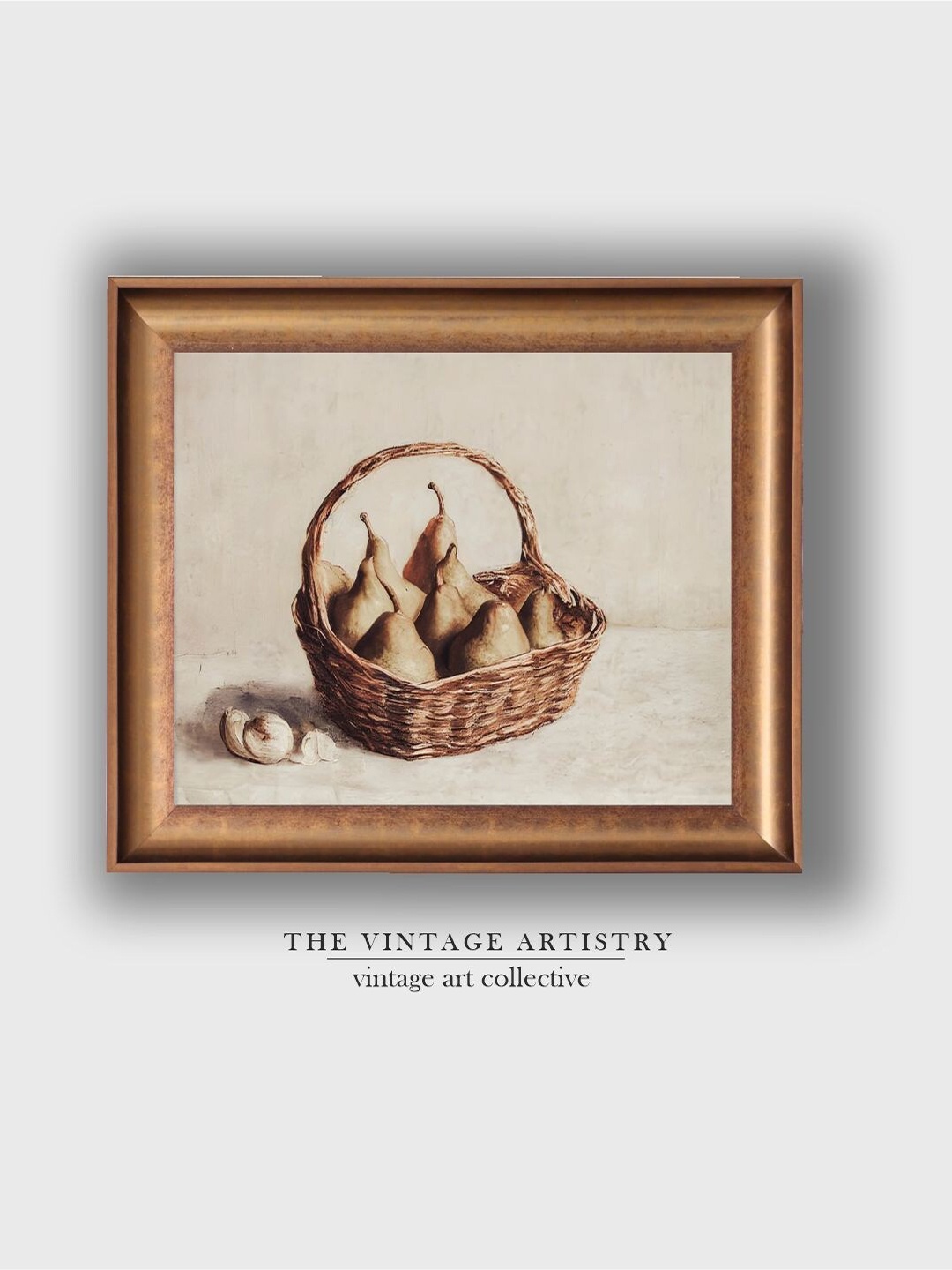 

THE VINTAGE ARTISTRY Vintage Still Life Wall Art, Brown