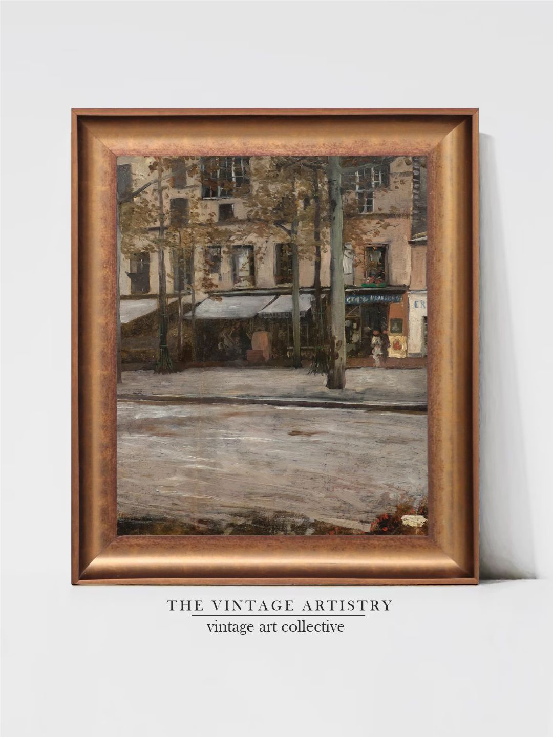 

THE VINTAGE ARTISTRY Brown Moody Still Life Wall Art