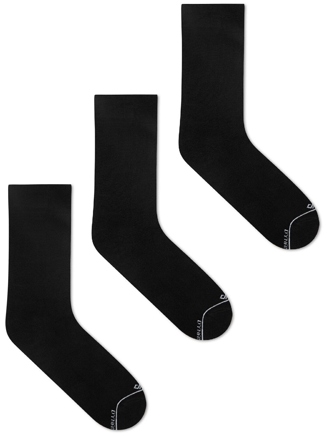 

Dynamocks Pack Of 3 Calf-Length Socks, Black