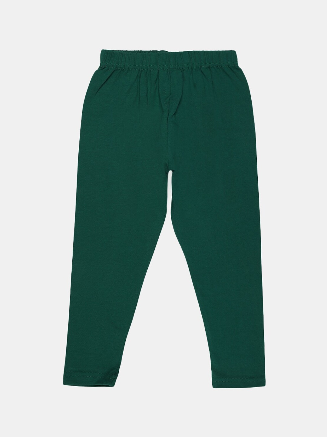

V-Mart Girls Ankle-Length Cotton Lycra Leggings, Green