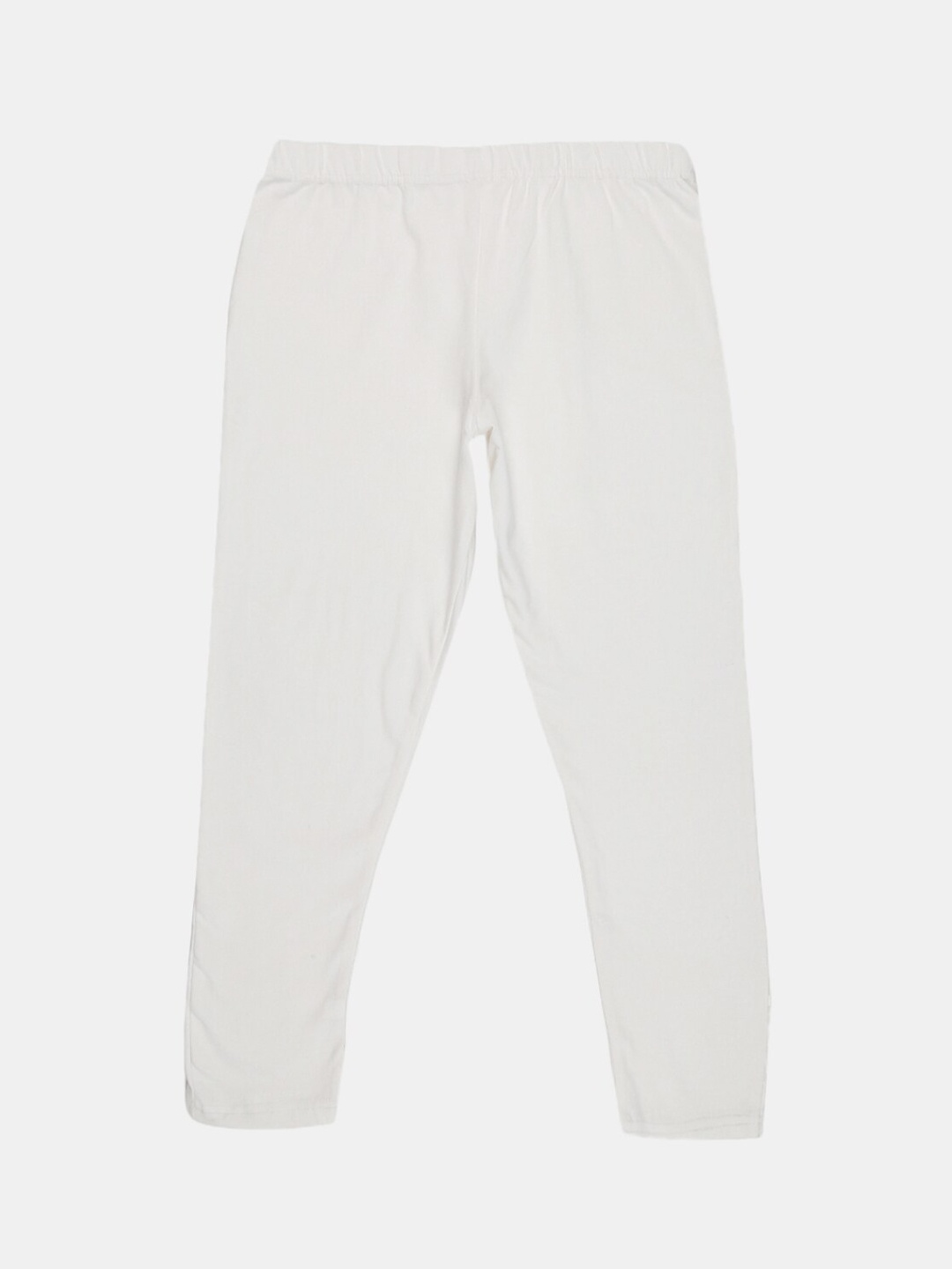 

V-Mart Girls Ankle-Length Cotton Lycra Leggings, White