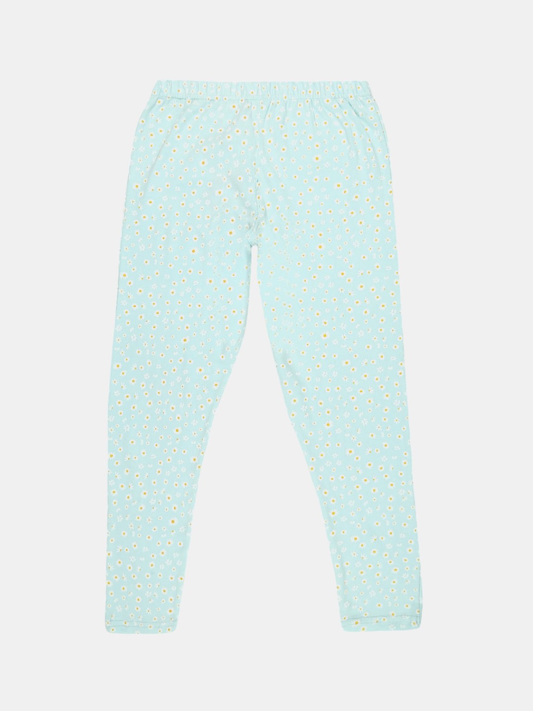 

V-Mart Girls Printed Cotton Lycra Ankle Length Legging, Blue