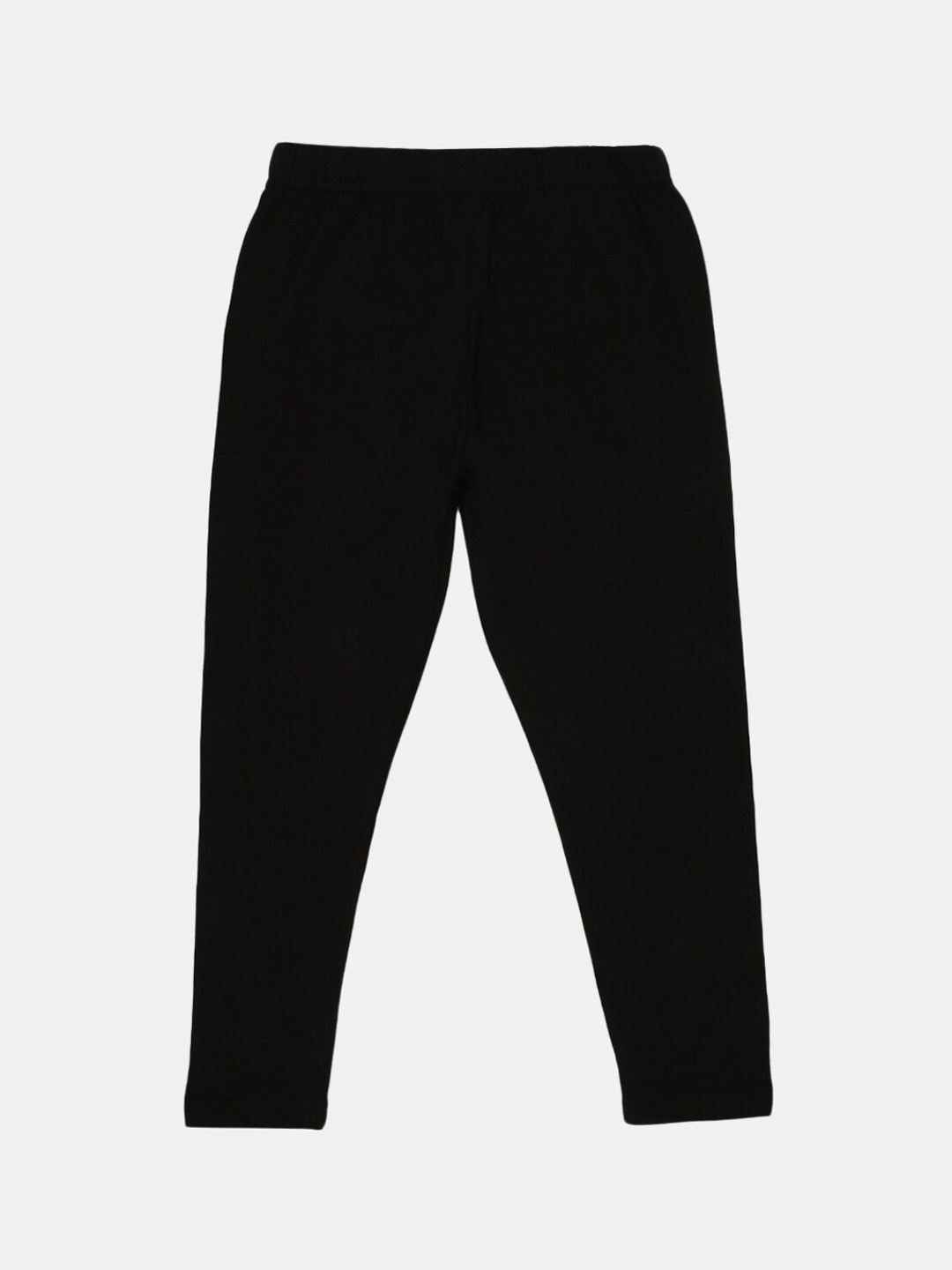 

V-Mart Girls Ankle Length Cotton Lycra Leggings, Black
