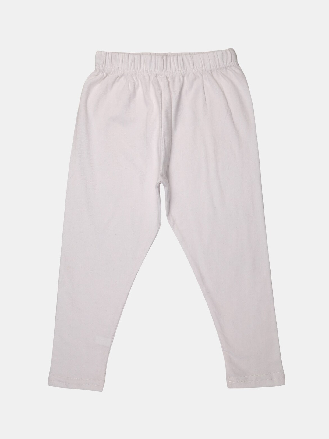 

V-Mart Girls Ankle-Length Cotton Lycra Leggings, White
