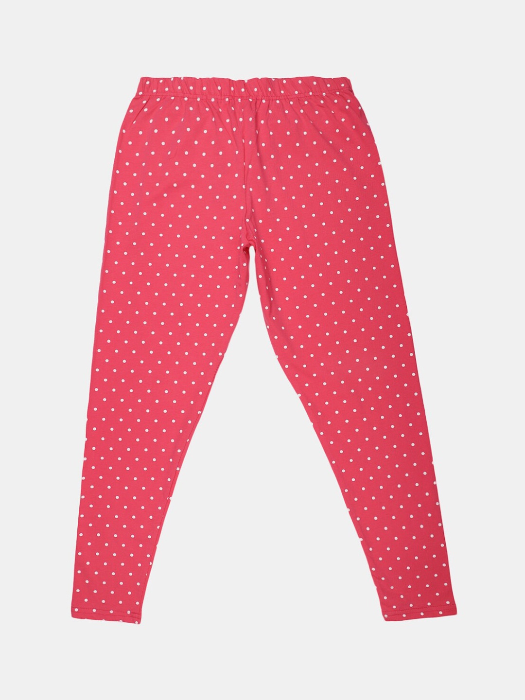 

V-Mart Girls Ankle Length Cotton Lycra Leggings, Pink