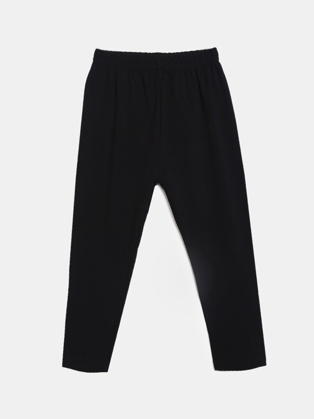 

V-Mart Girls Printed Cotton Lycra Ankle Length Legging, Black