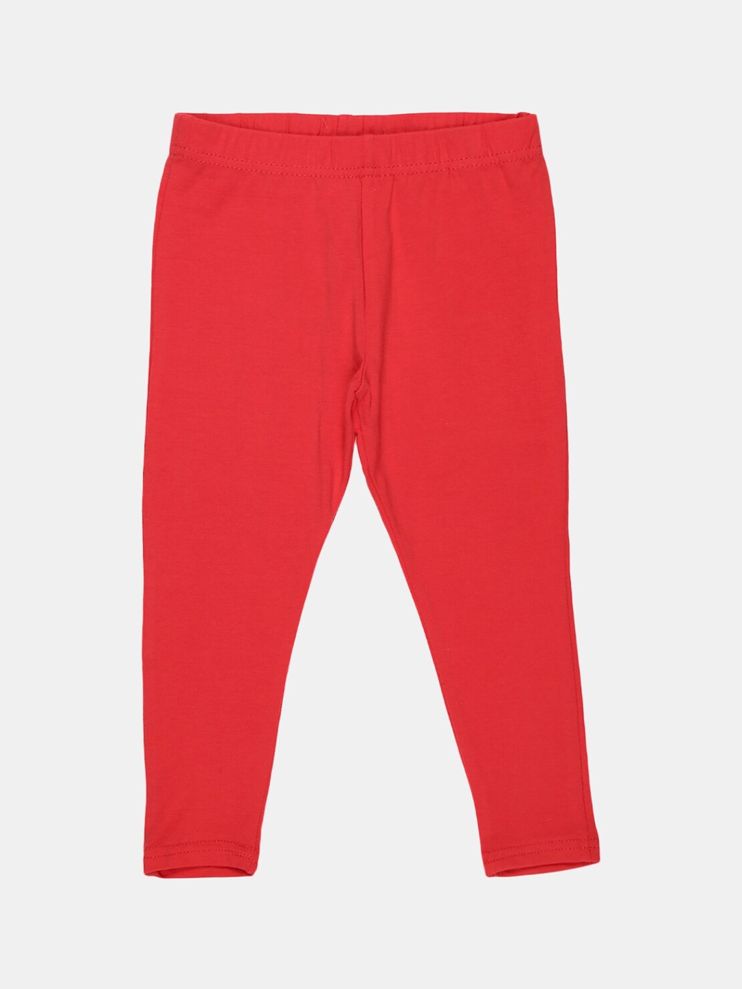 

V-Mart Girls Ankle-Length Cotton Lycra Leggings, Coral