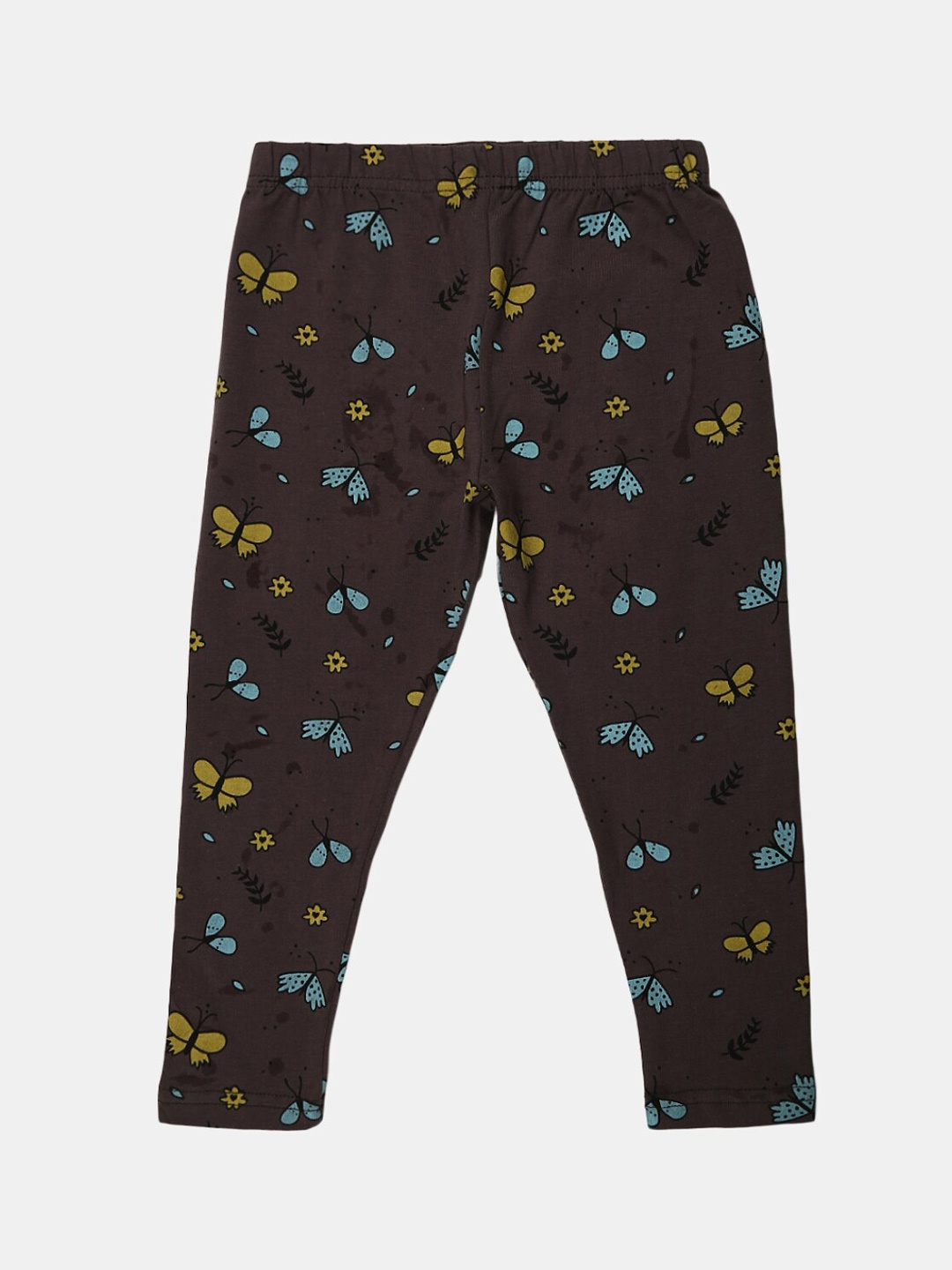 

V-Mart Girls Printed Cotton Lycra Ankle Length Legging, Charcoal
