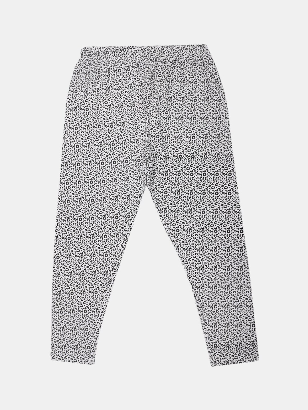 

V-Mart Girls Printed Cotton Lycra Ankle Length Legging, White