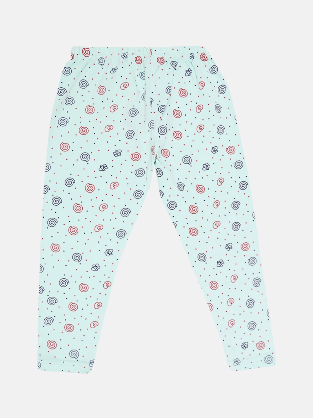 

V-Mart Girls Printed Cotton Lycra Ankle Length Legging, Sea green