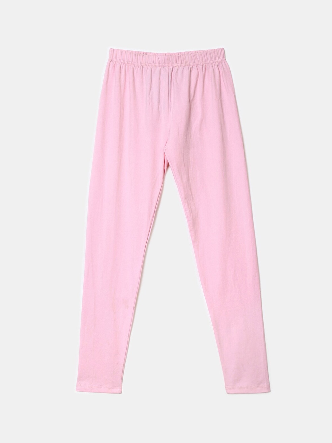 

V-Mart Girls Ankle-Length Cotton Lycra Leggings, Pink