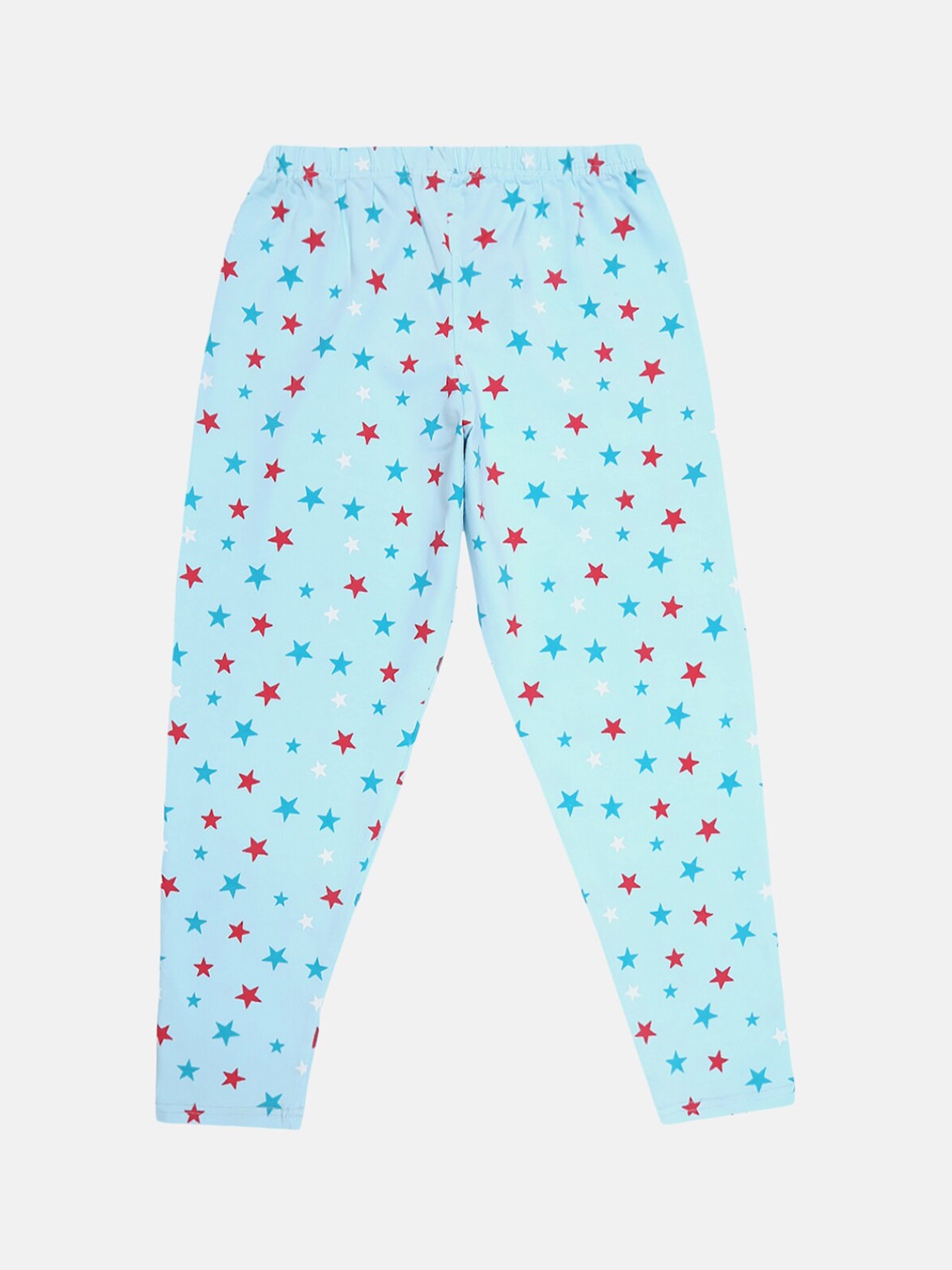 

V-Mart Girls Printed Cotton Lycra Ankle Length Legging, Blue
