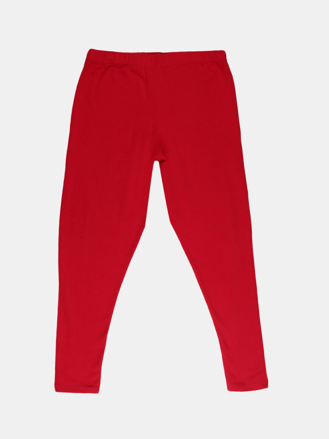 

V-Mart Girls Ankle-Length Cotton Lycra Leggings, Red