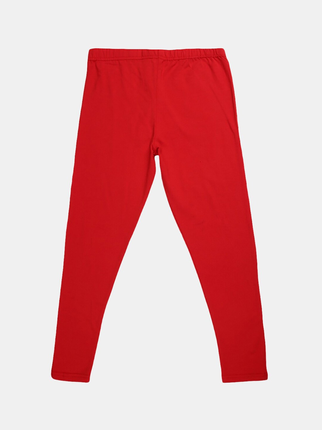 

V-Mart Girls Ankle Length Cotton Lycra Leggings, Red