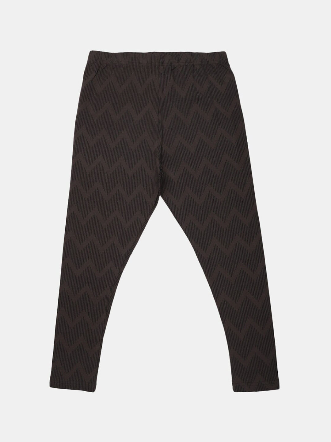 

V-Mart Girls Printed Ankle Length Cotton Lycra Leggings, Charcoal