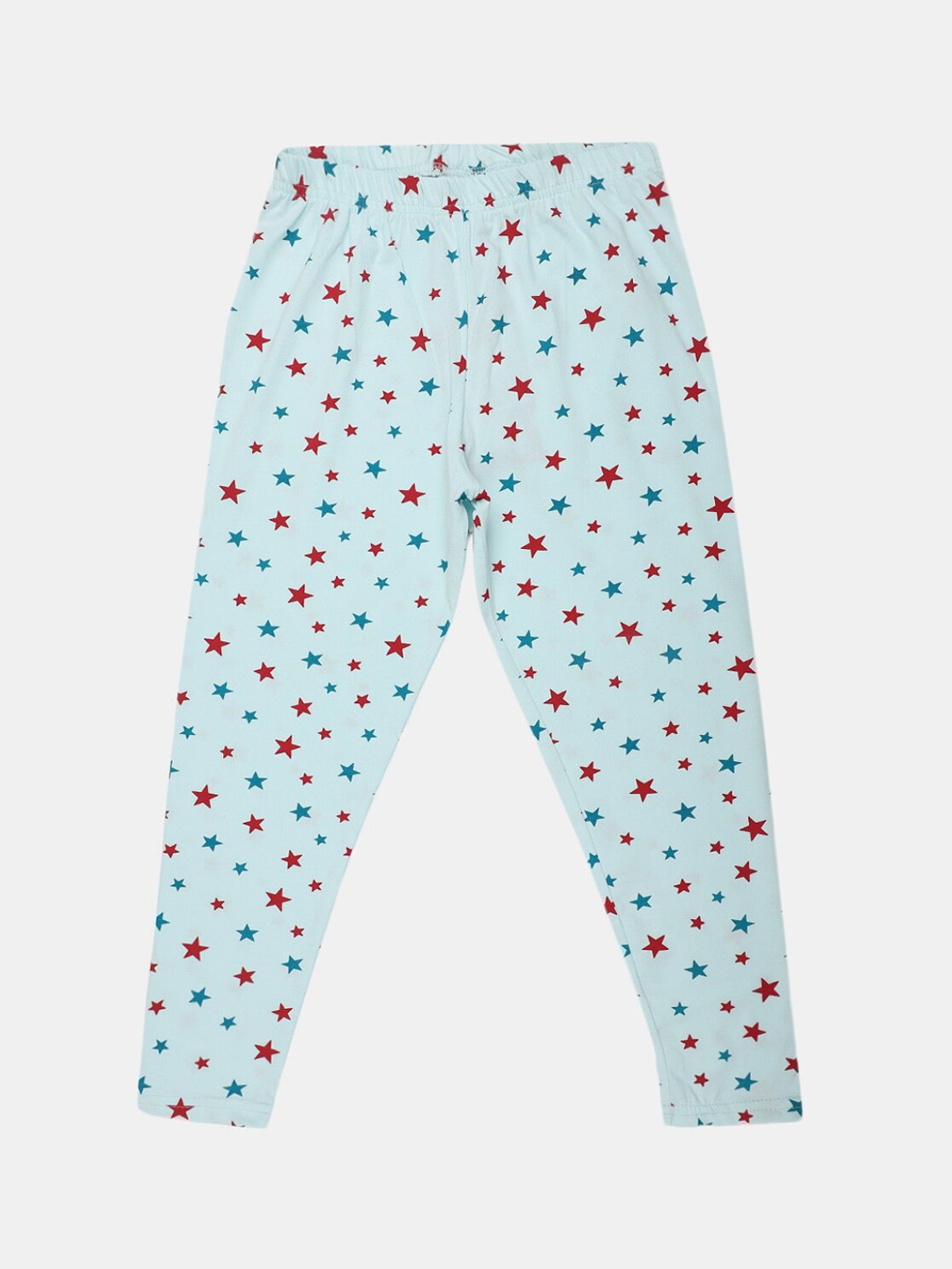 

V-Mart Girls Printed Cotton Lycra Ankle Length Legging, Blue
