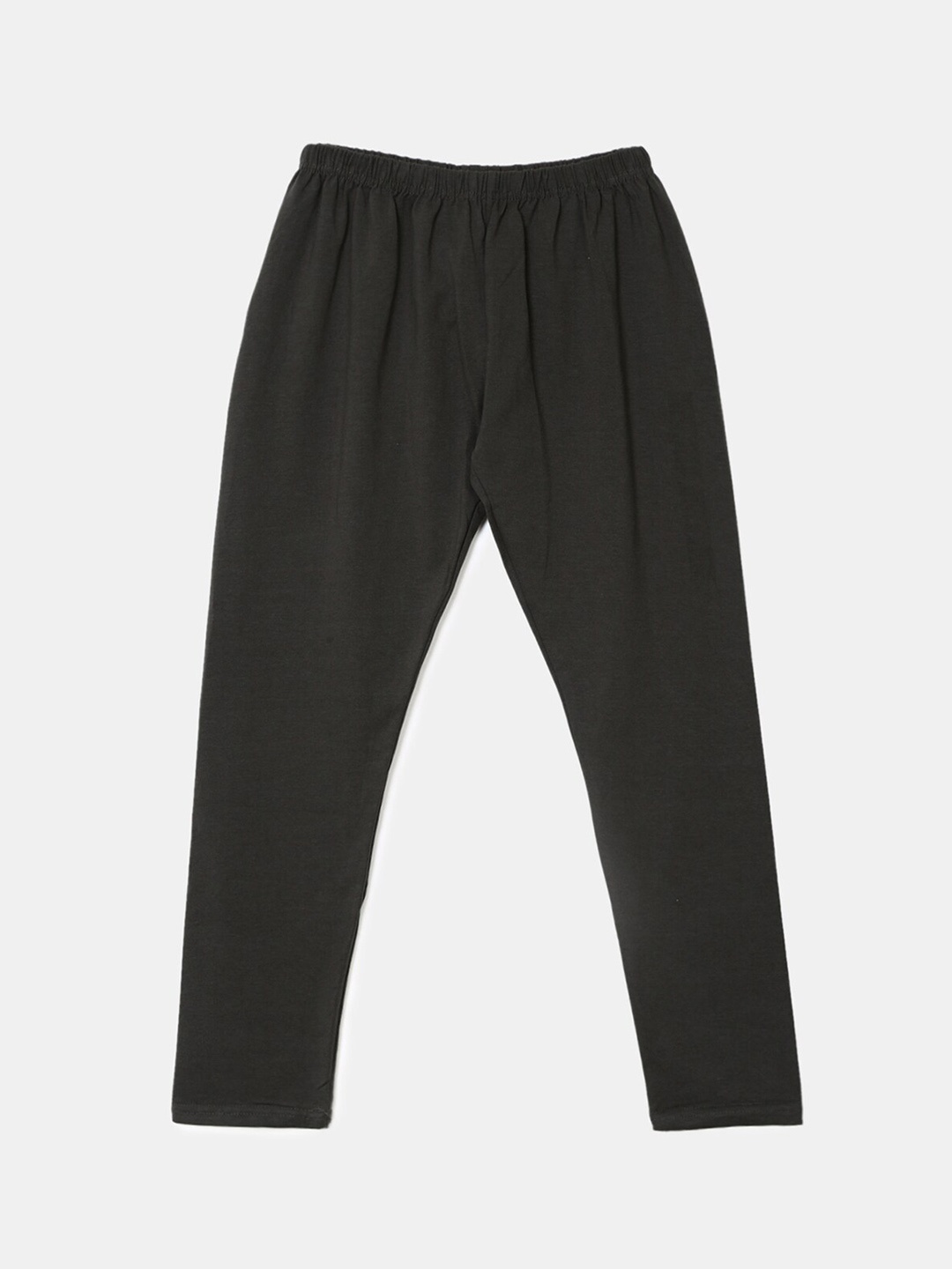 

V-Mart Girls Cotton Lycra Ankle Length Leggings, Charcoal