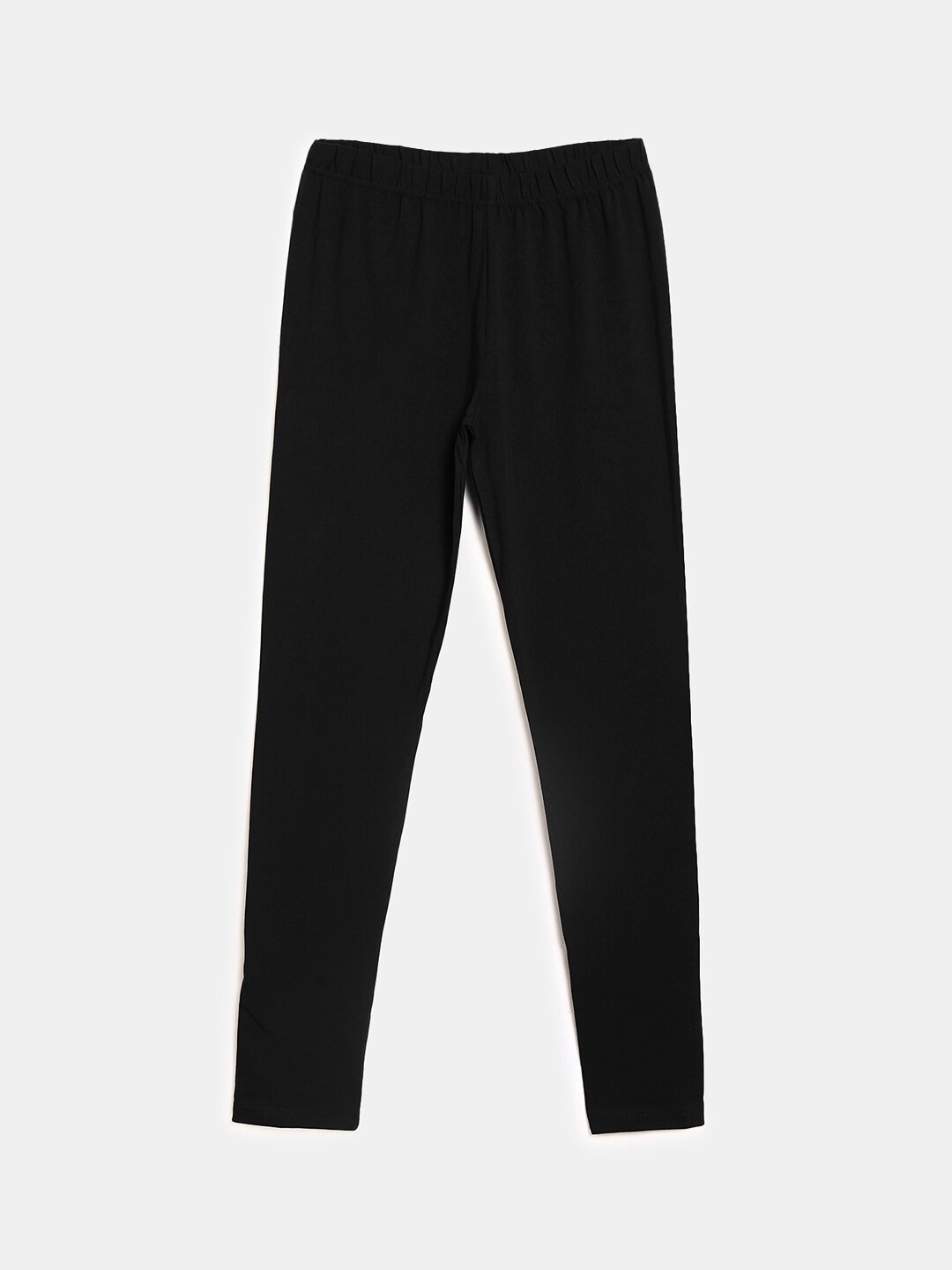 

V-Mart Girls Ankle-Length Cotton Lycra Leggings, Black