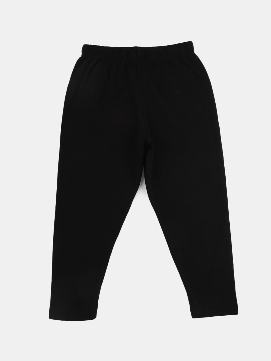 

V-Mart Girls Ankle-Length Cotton Lycra Leggings, Black