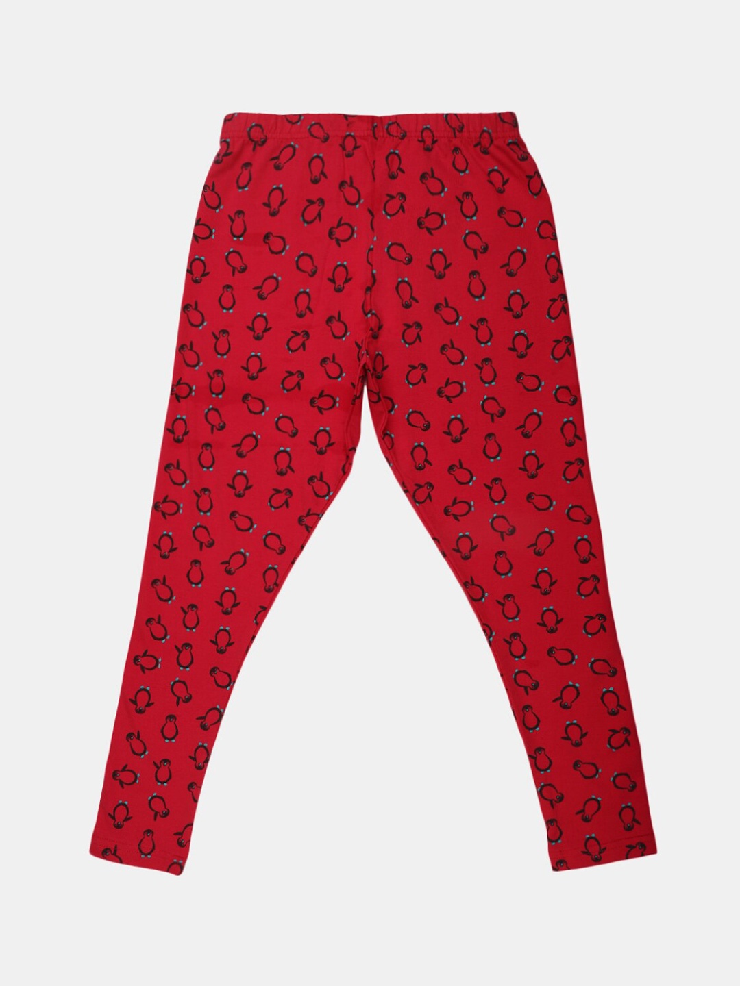 

V-Mart Girls Printed Ankle-Length Cotton Lycra Leggings, Fuchsia