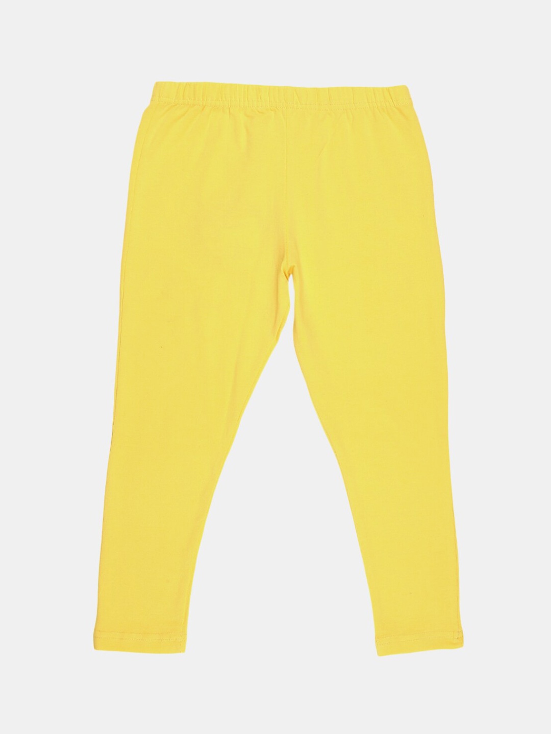 

V-Mart Girls Cotton Lycra Ankle Length Leggings, Yellow