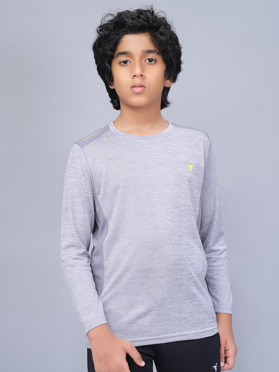 

Technosport Boys Antimicrobial Slim Fit Sports T-Shirt, Grey