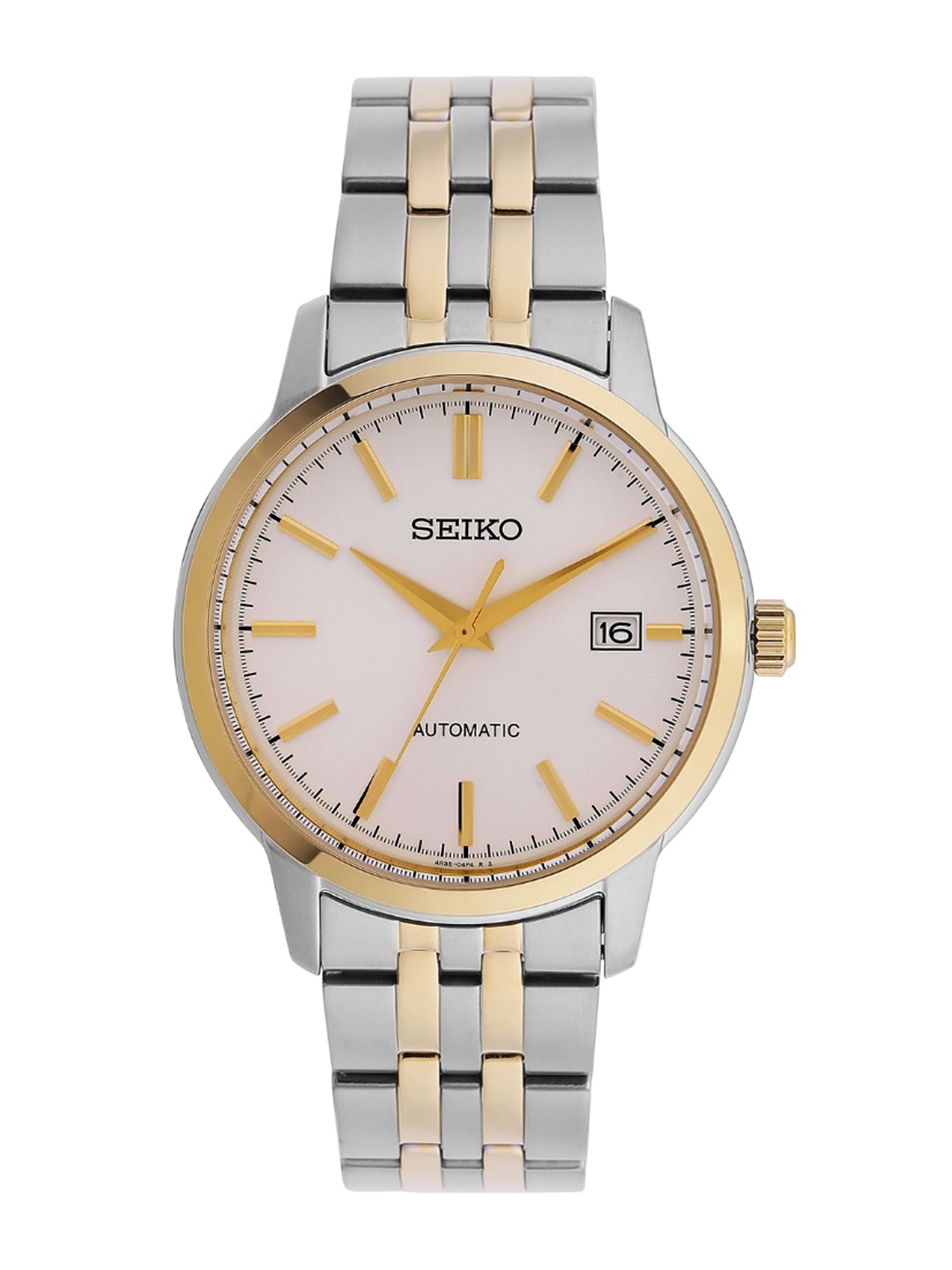 

SEIKO Men Dress Collection Bracelet Style Straps Analogue Automatic Watch- SRPH92K1, White