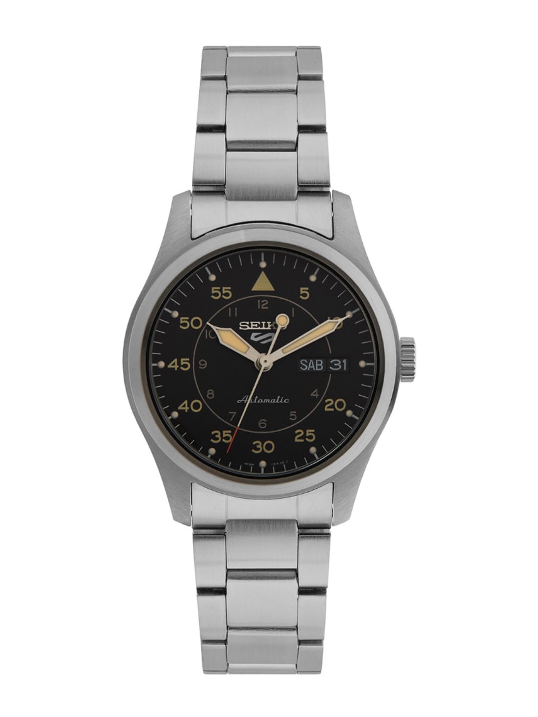 

SEIKO Men Stainless Steel Straps Analogue Multi Function Watch SRPH27K1, Black