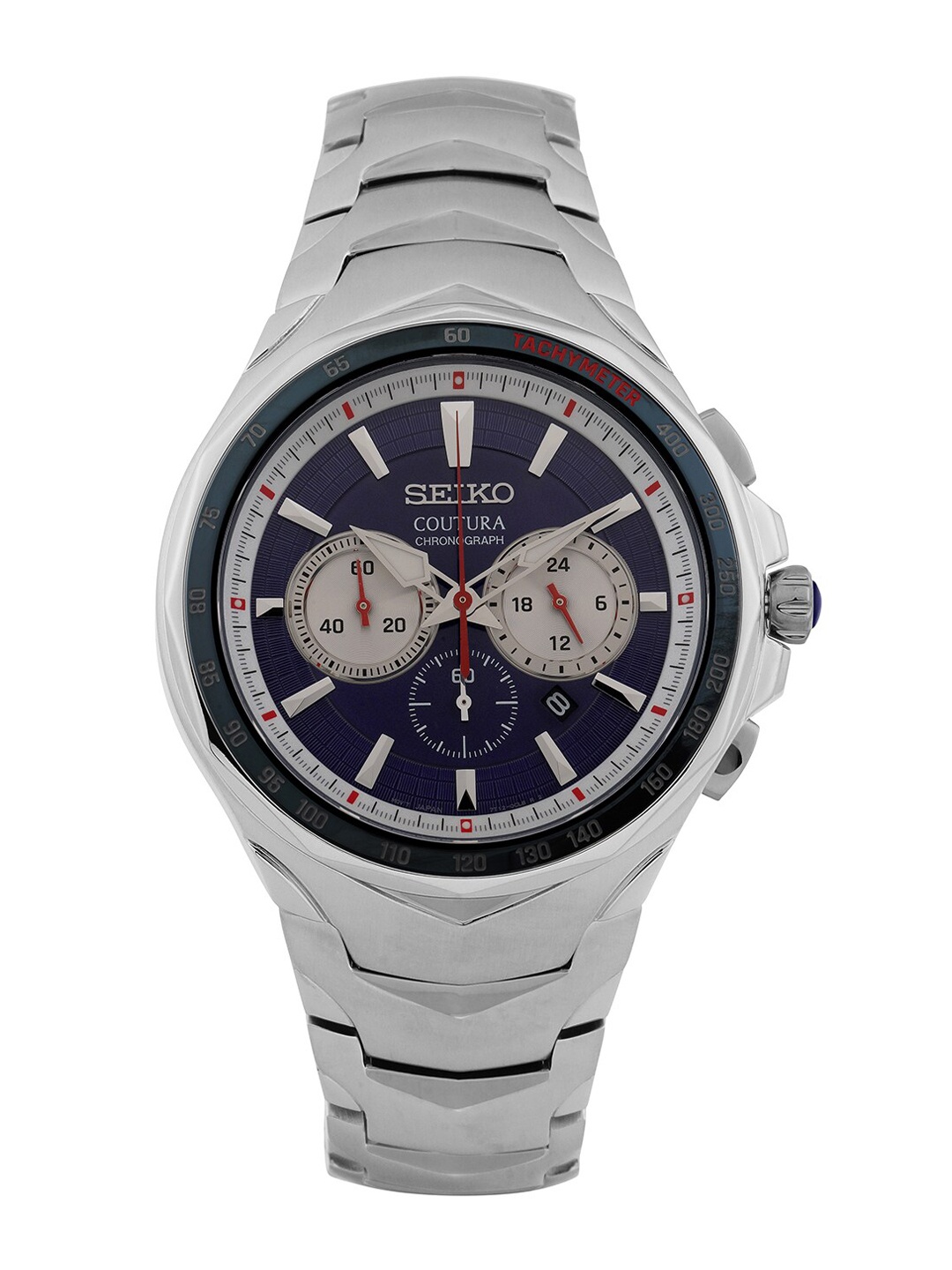 

SEIKO Men Stainless Steel Straps Analogue Chronograph Automatic Watch SRWZ21P9, Blue