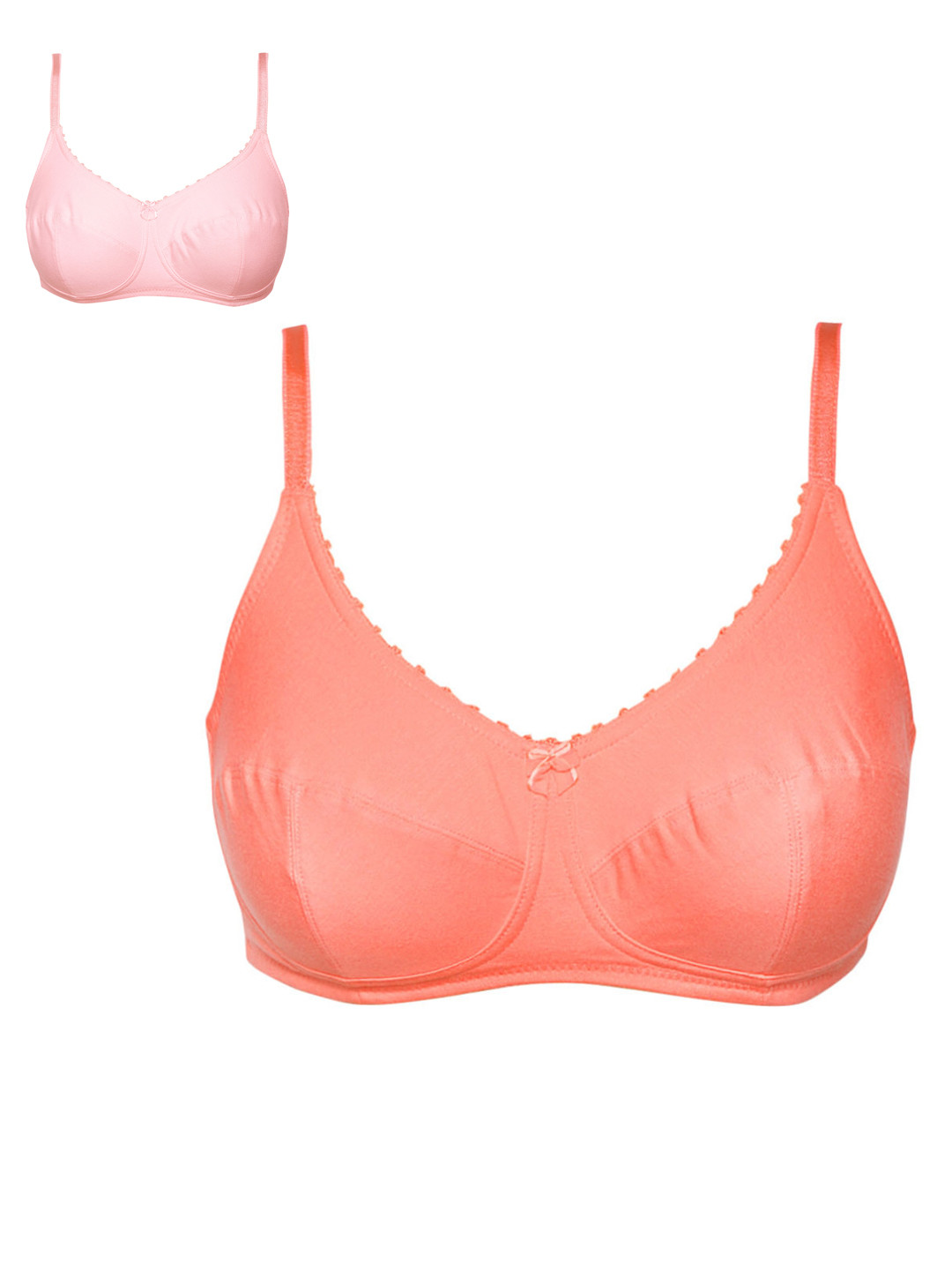 

Jockey Pack of 2 Non-Wired Non Padded T-shirt Bras, Pink