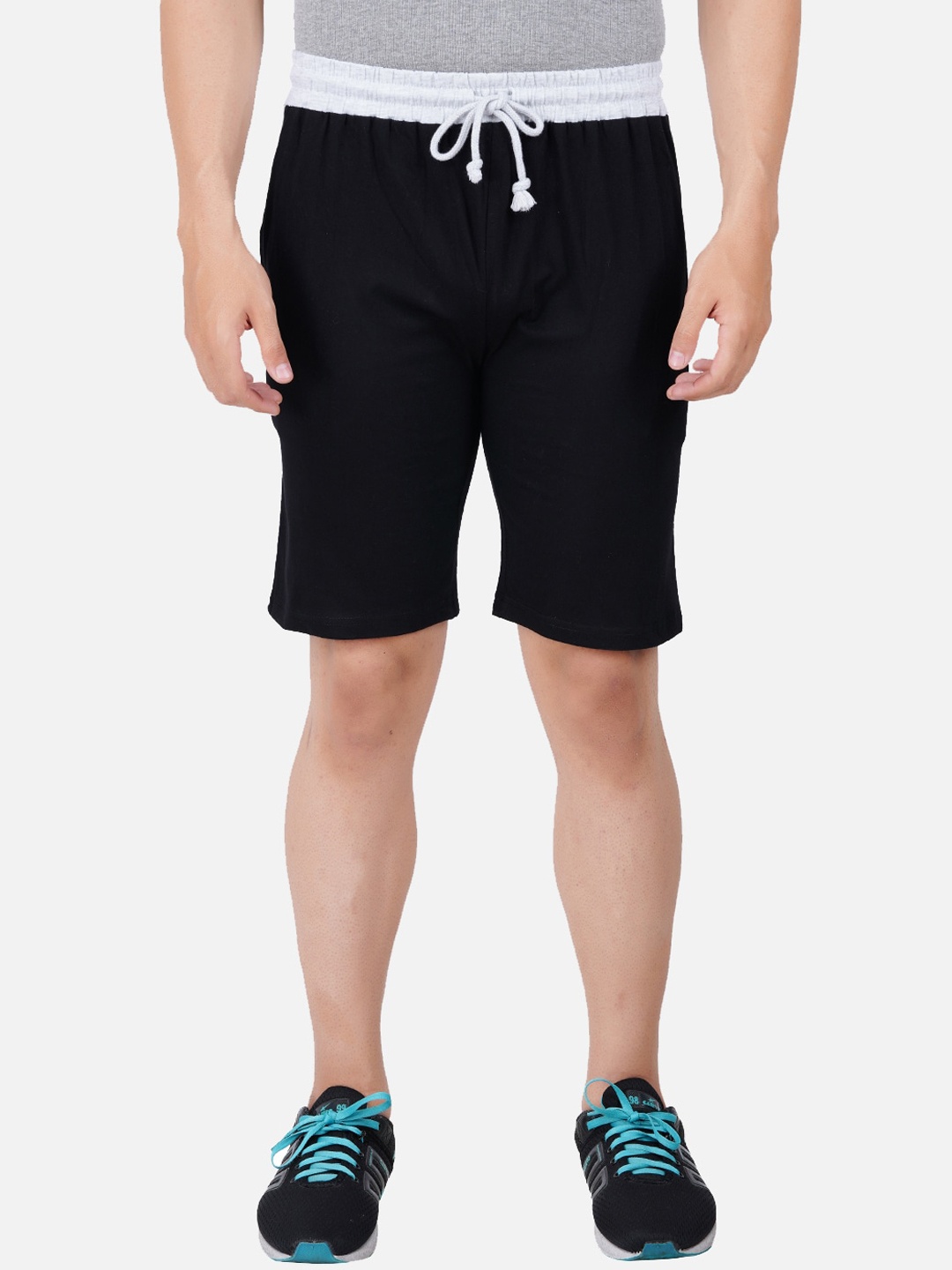 

PRIDE APPAREL Men Antimicrobial Technology Pure Cotton Sports Shorts, Black