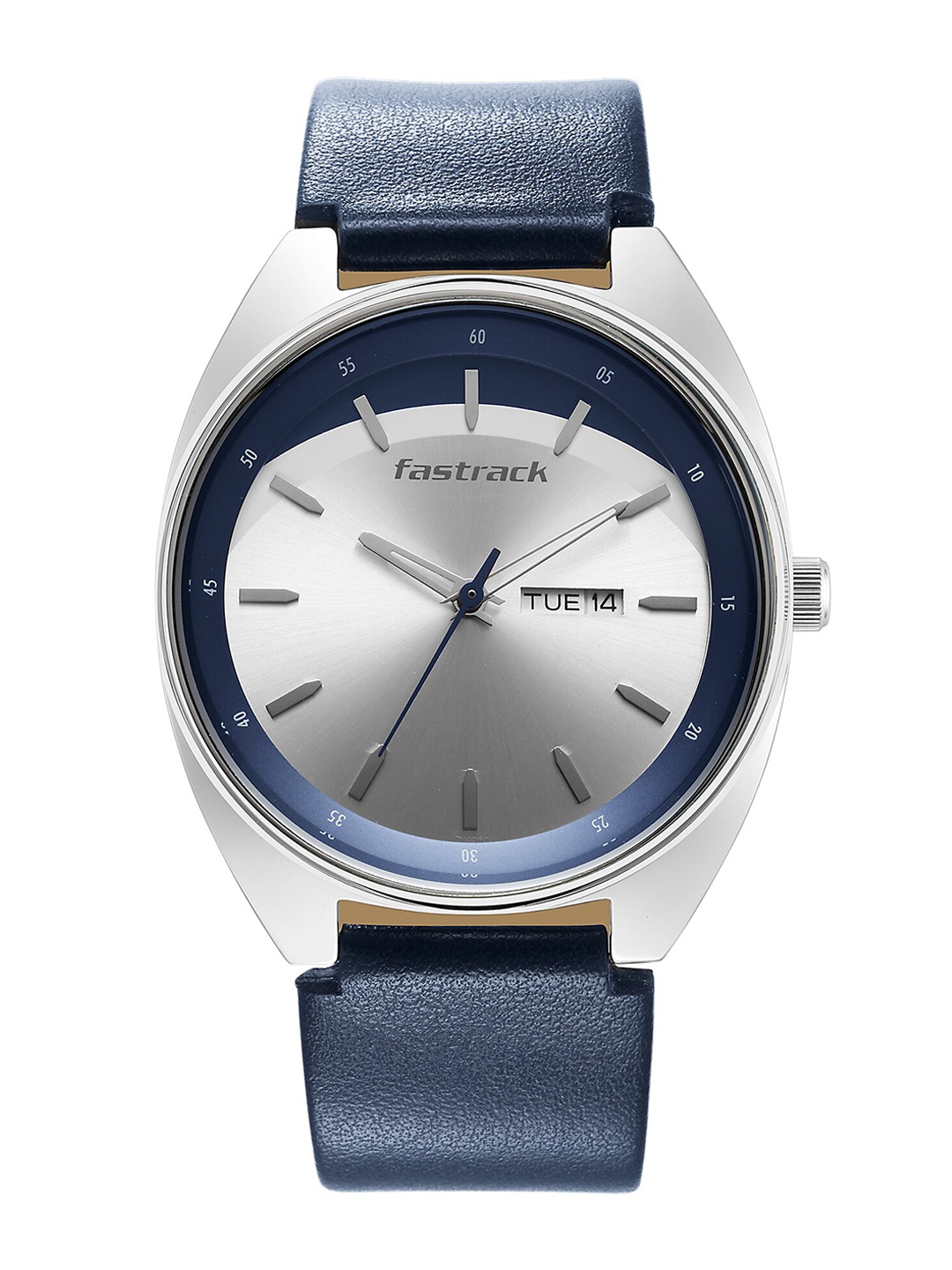 

Fastrack Men Textured Dial & Leather Straps Analogue Watch 3292SL01, Blue