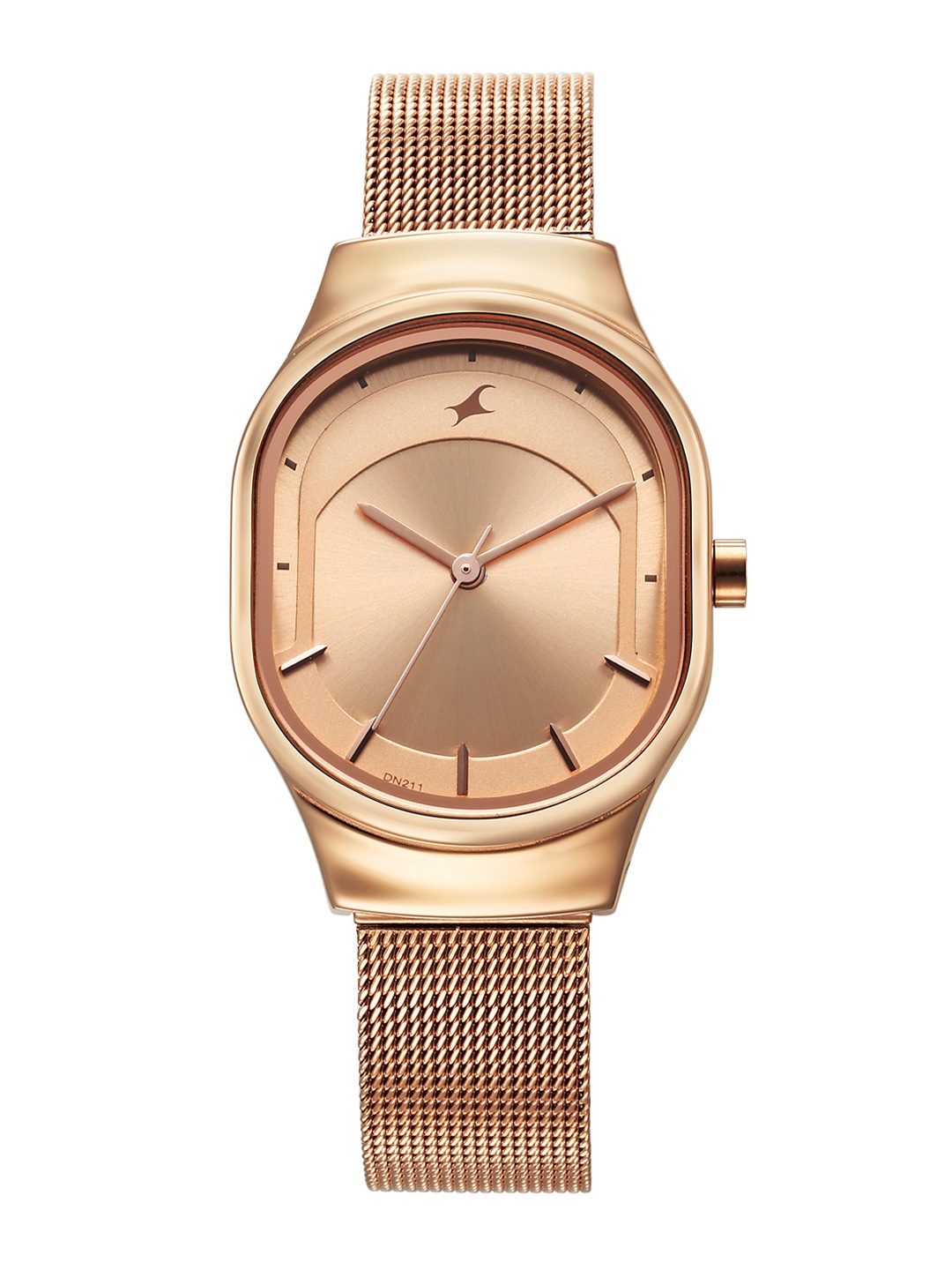 

Fastrack Women Dial & Stainless Steel Bracelet Style Straps Analogue Watch 6283WM01, Rose gold