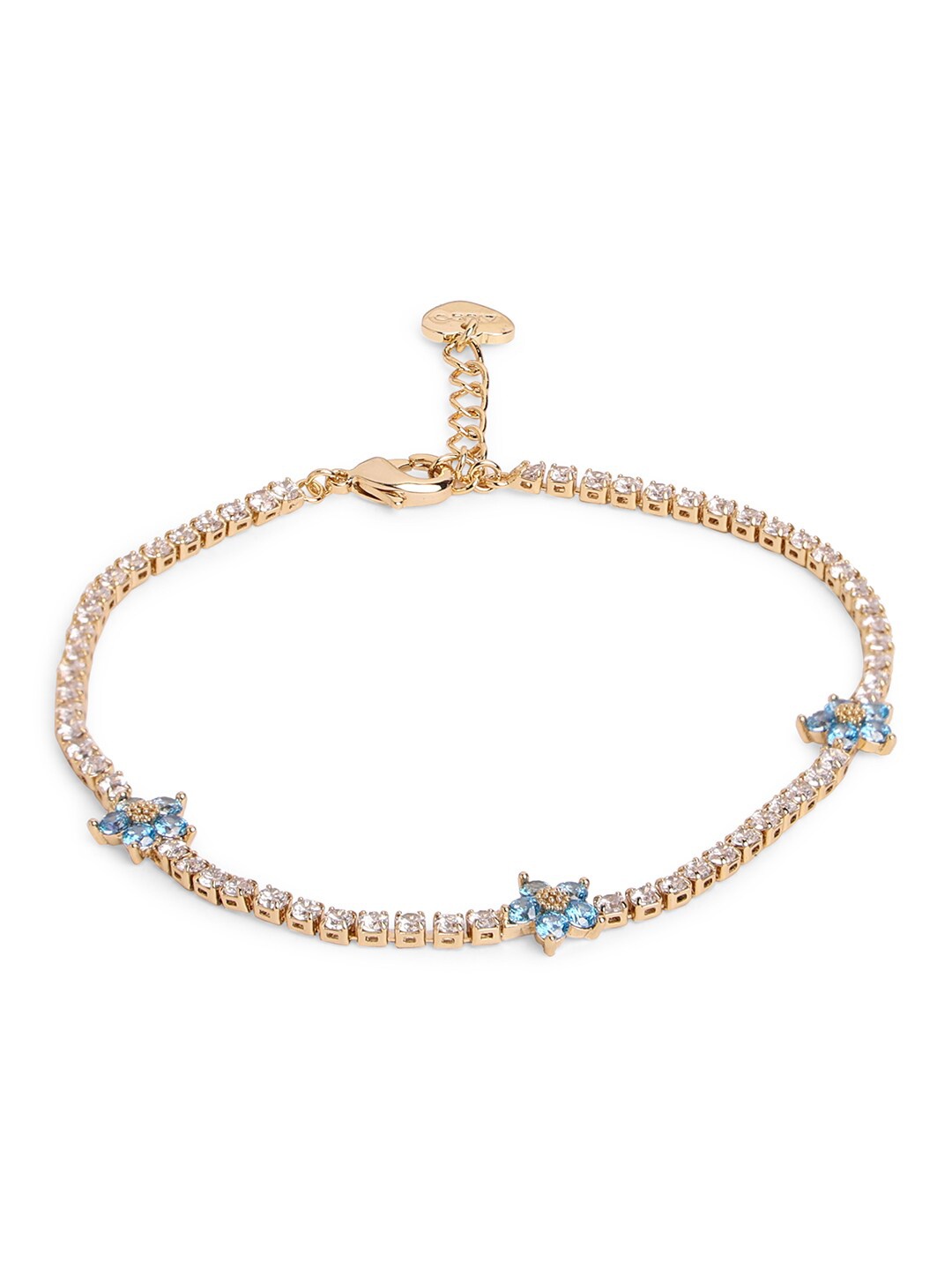

ALDO Gold-Plated Stone-Studded Link Bracelet