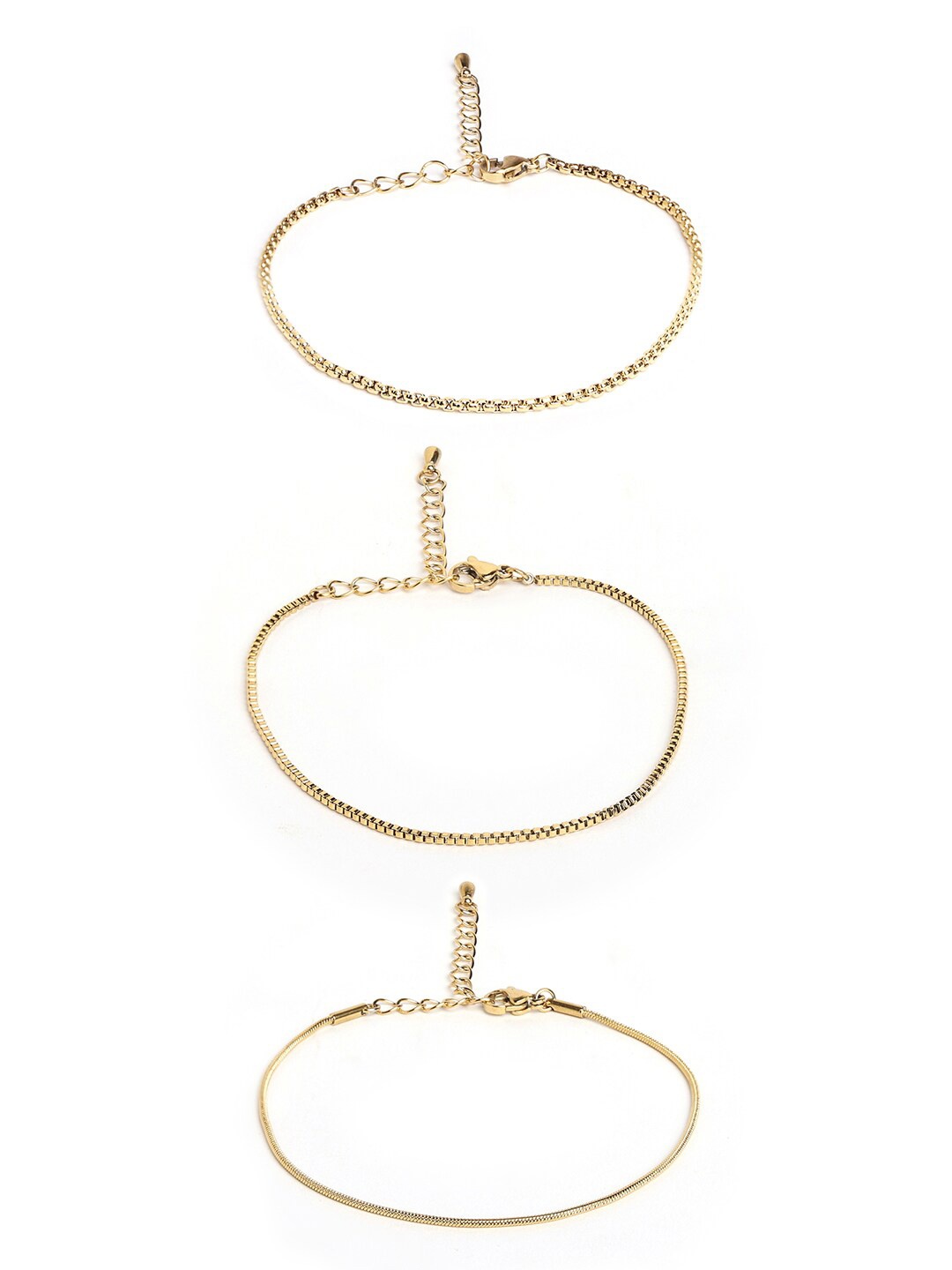 

ALDO Set Of 3 Gold-Plated Link Bracelets