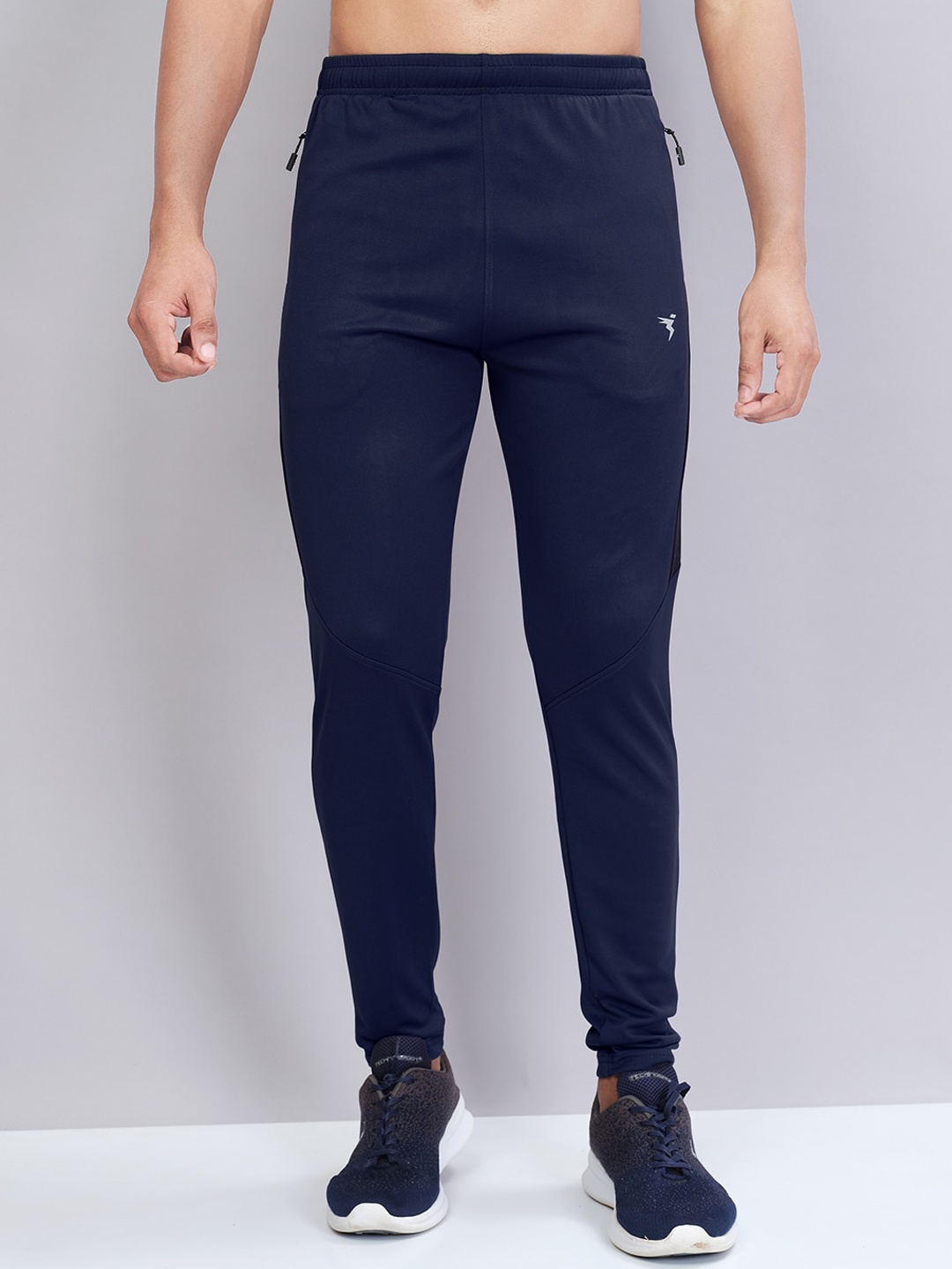 

Technosport Men Rapid Dry Active Slim Fit Track Pants, Navy blue