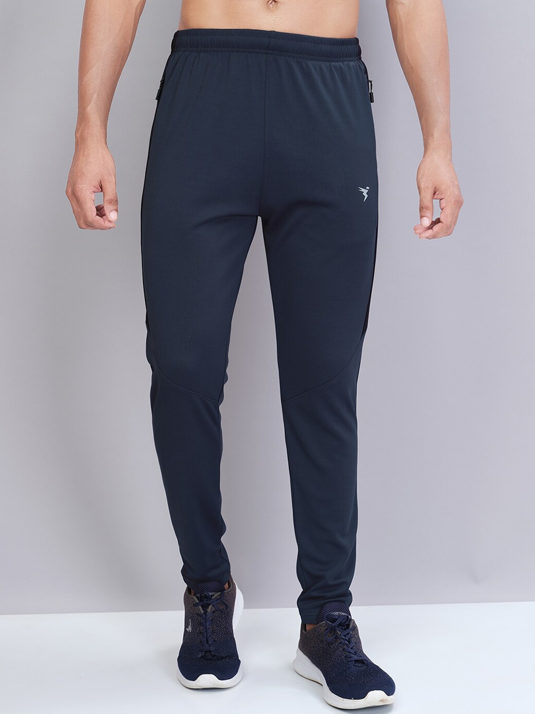 

Technosport Men Active Slim Fit Track Pants with Rapid Dry Technology, Navy blue