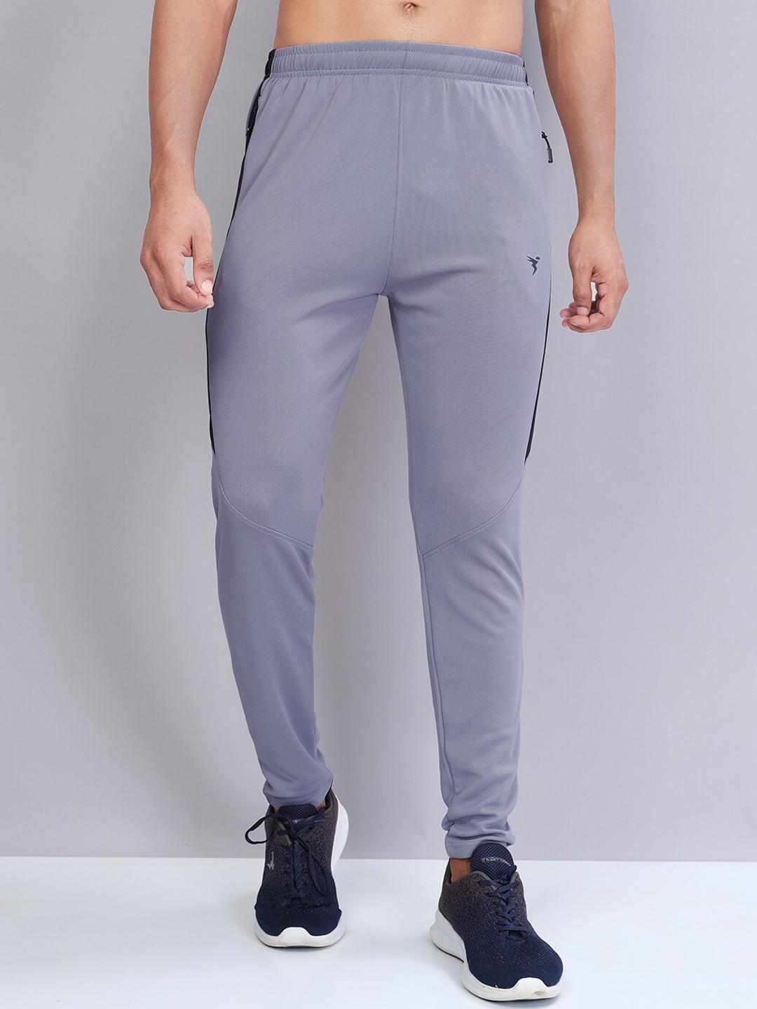 

Technosport Men Active Slim Fit Track Pants with Rapid Dry Technology, Grey