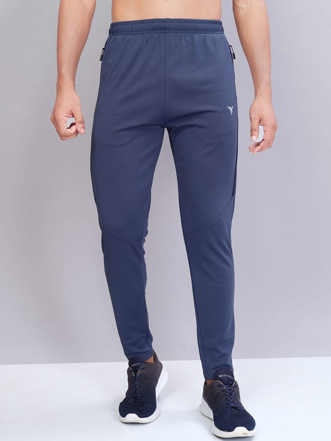 

Technosport Men Active Slim Fit Trackpants with Rapid Dry Technology, Navy blue
