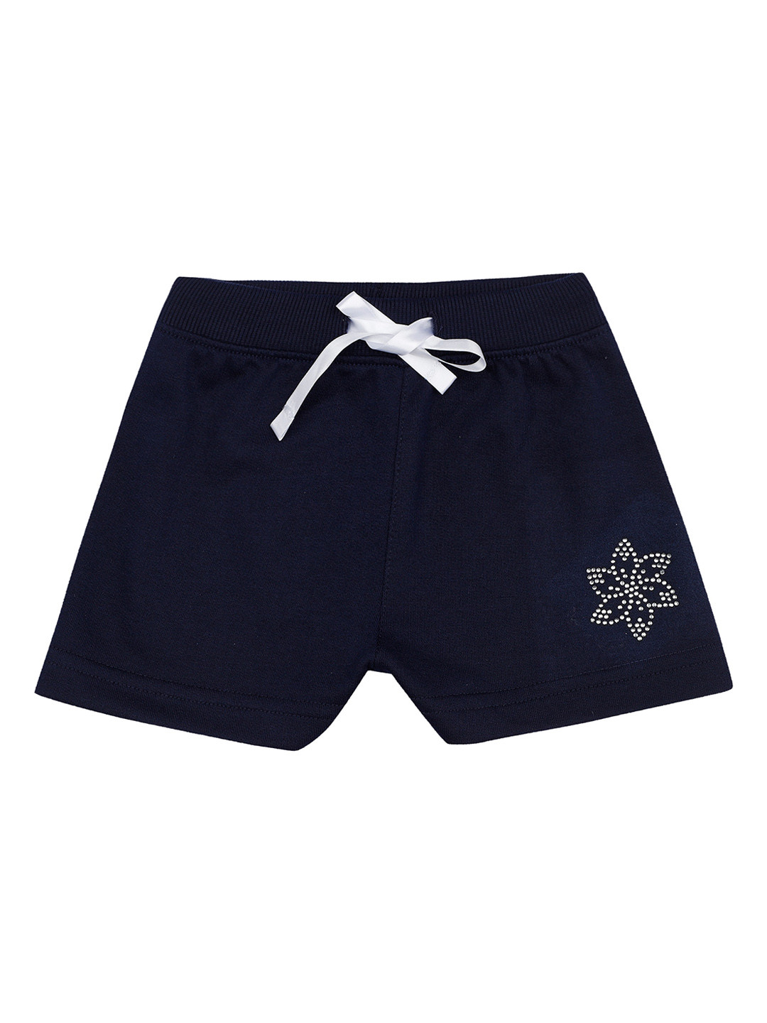 

Bodycare Kids Infant Girls Mid-Rise Cotton Shorts, Navy blue