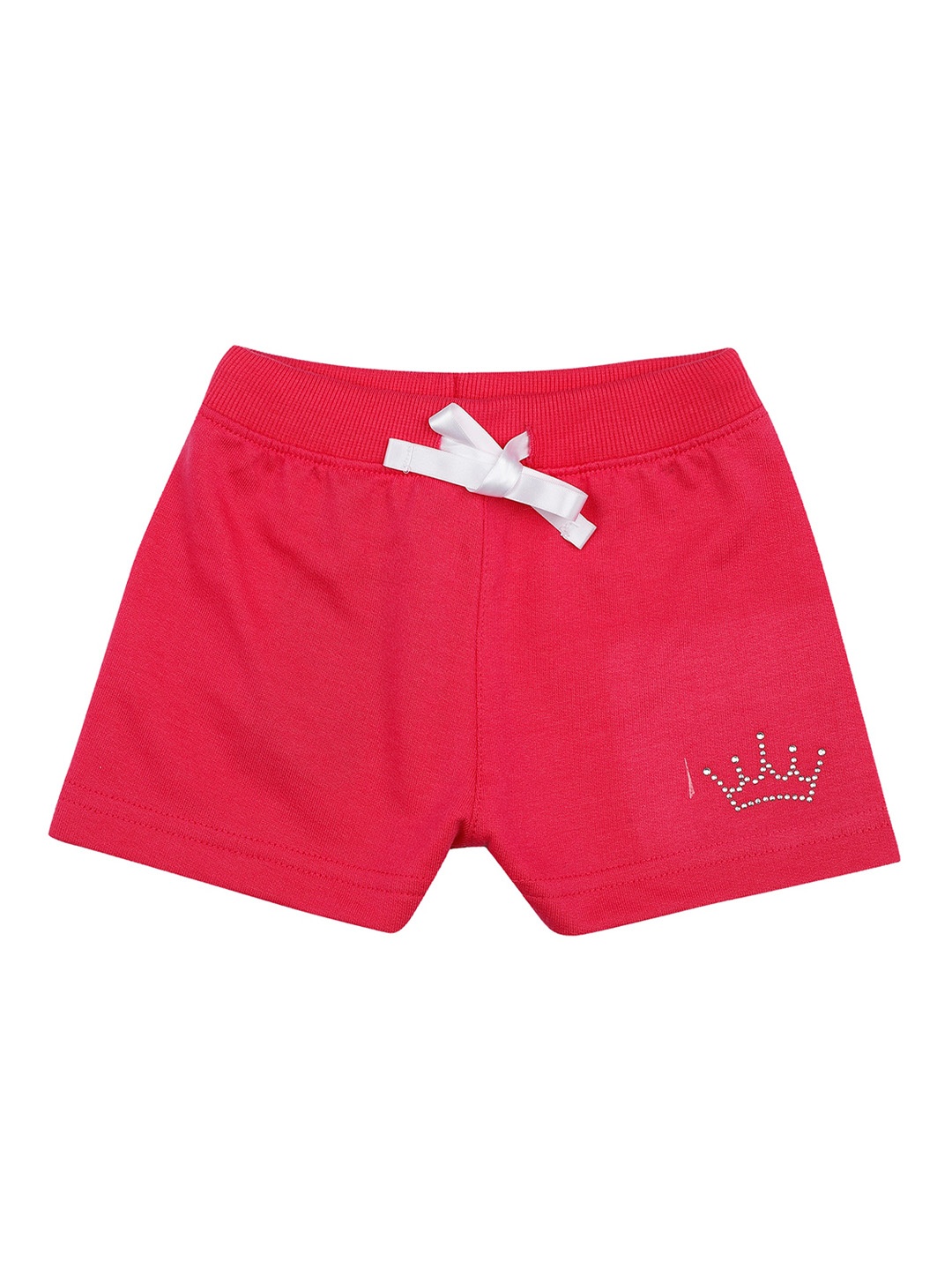 

Bodycare Kids Infant Girls Mid-Rise Cotton Shorts, Pink