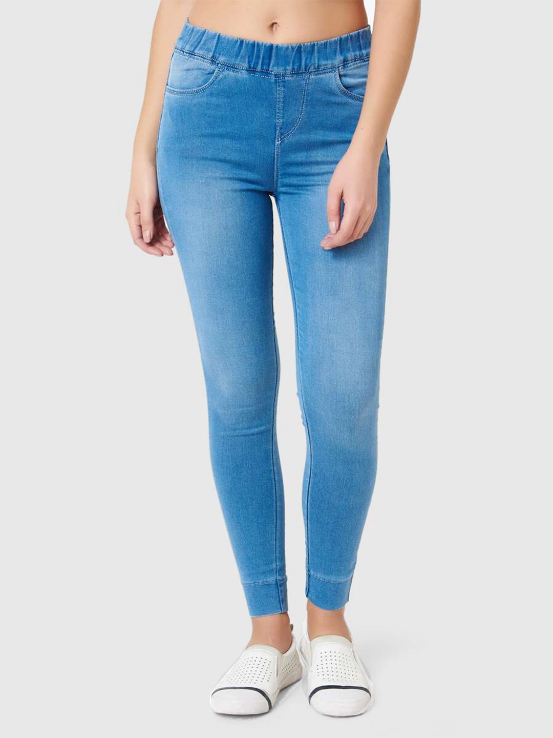 

Xpose Women High-Rise Denim Skinny Fit Jeggings, Blue