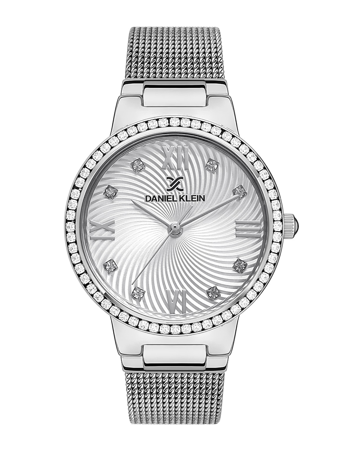 

Daniel Klein Women Embellished Dial Bracelet Style Straps Analogue Watch DK.1.13434-1, Silver