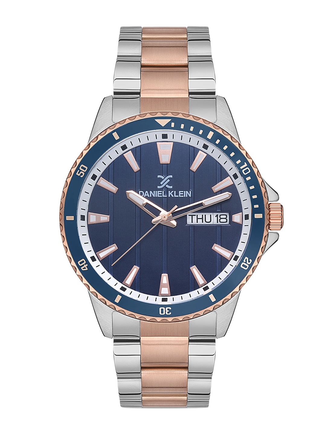 

Daniel Klein Men Dial & Bracelet Style Straps Analogue Watch DK 1 12568-2, Blue