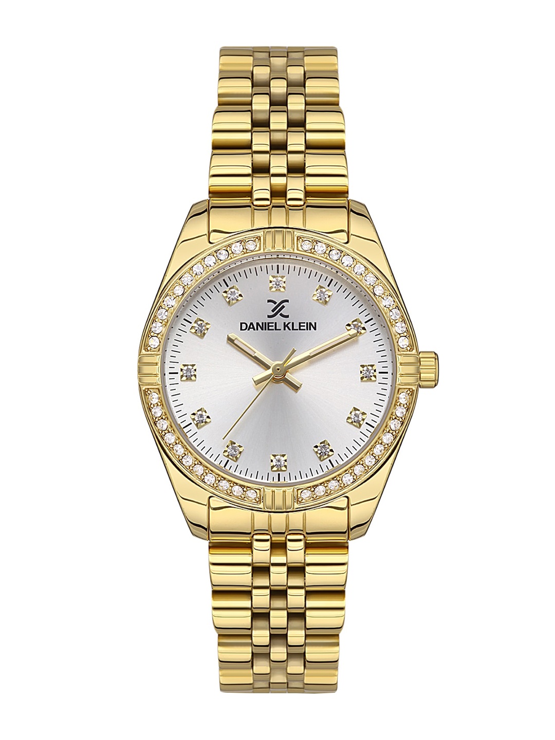 

Daniel Klein Women Embellished Dial & Bracelet Style Straps Analogue Watch DK.1.13443-2, Silver