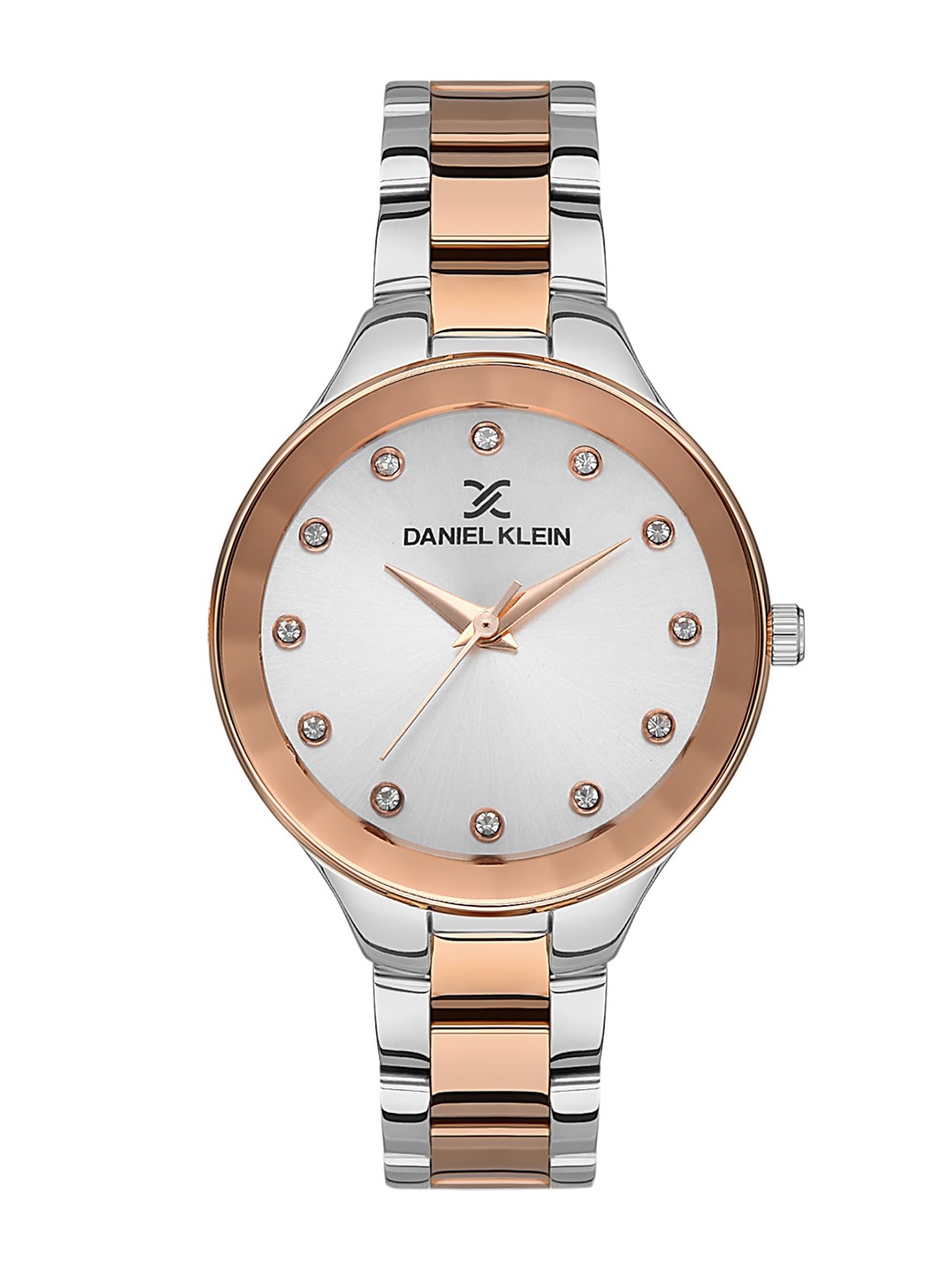

Daniel Klein Women Embellished Dial & Bracelet Style Straps Analogue Watch DK.1.13393-5, Silver
