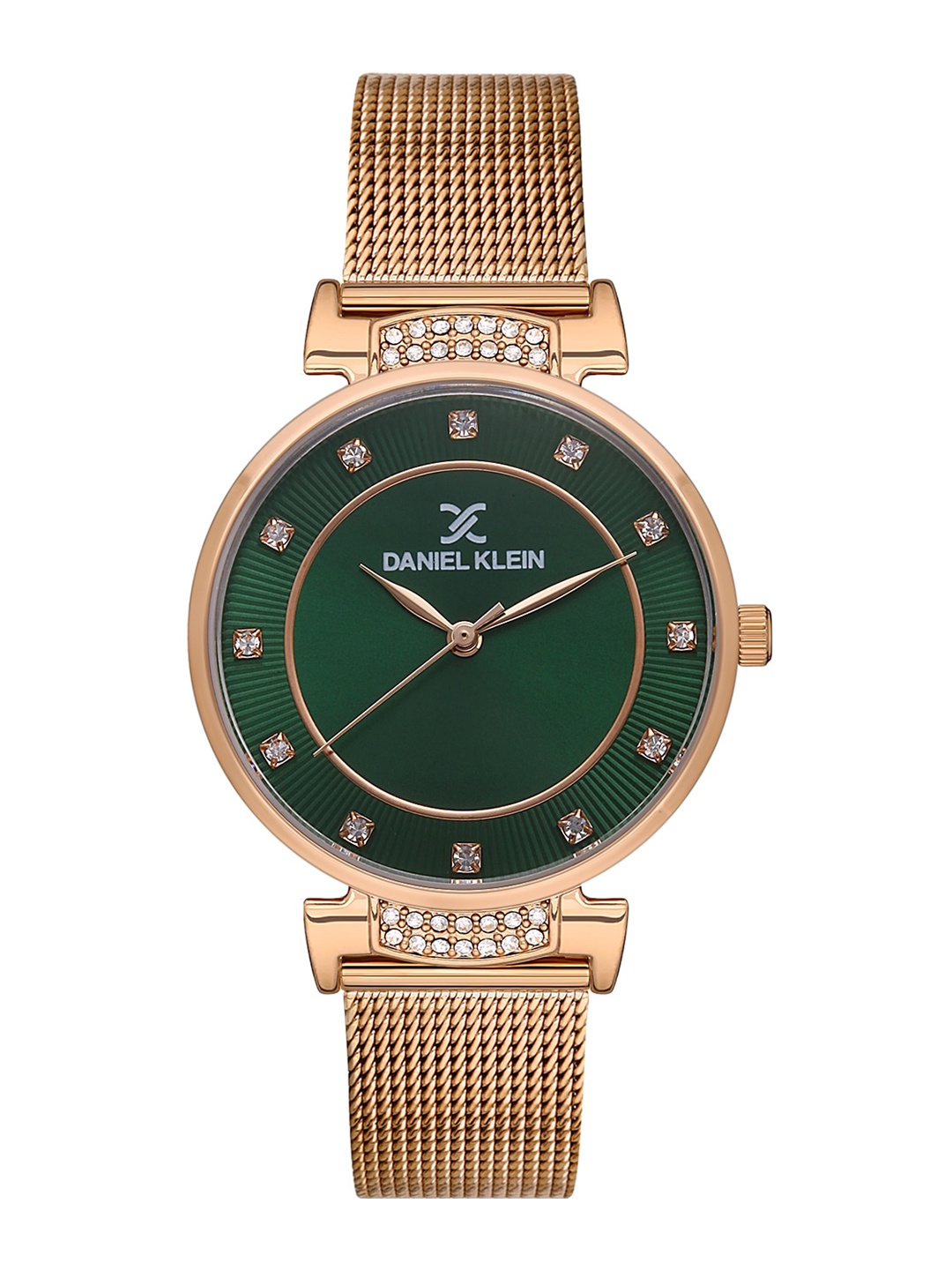 

Daniel Klein Women Embellished Dial & Bracelet Style Straps Analogue Watch DK.1.13437-5, Green