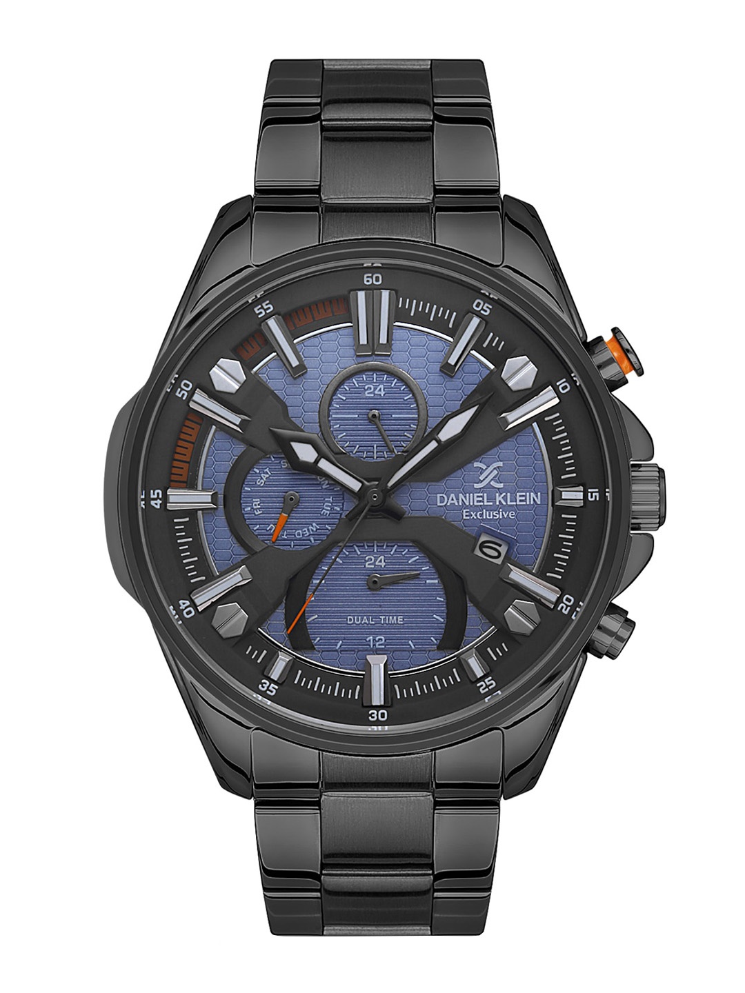

Daniel Klein Men Dial & Bracelet Style Straps Analogue Multi Function Watch DK.1.13387-5, Blue